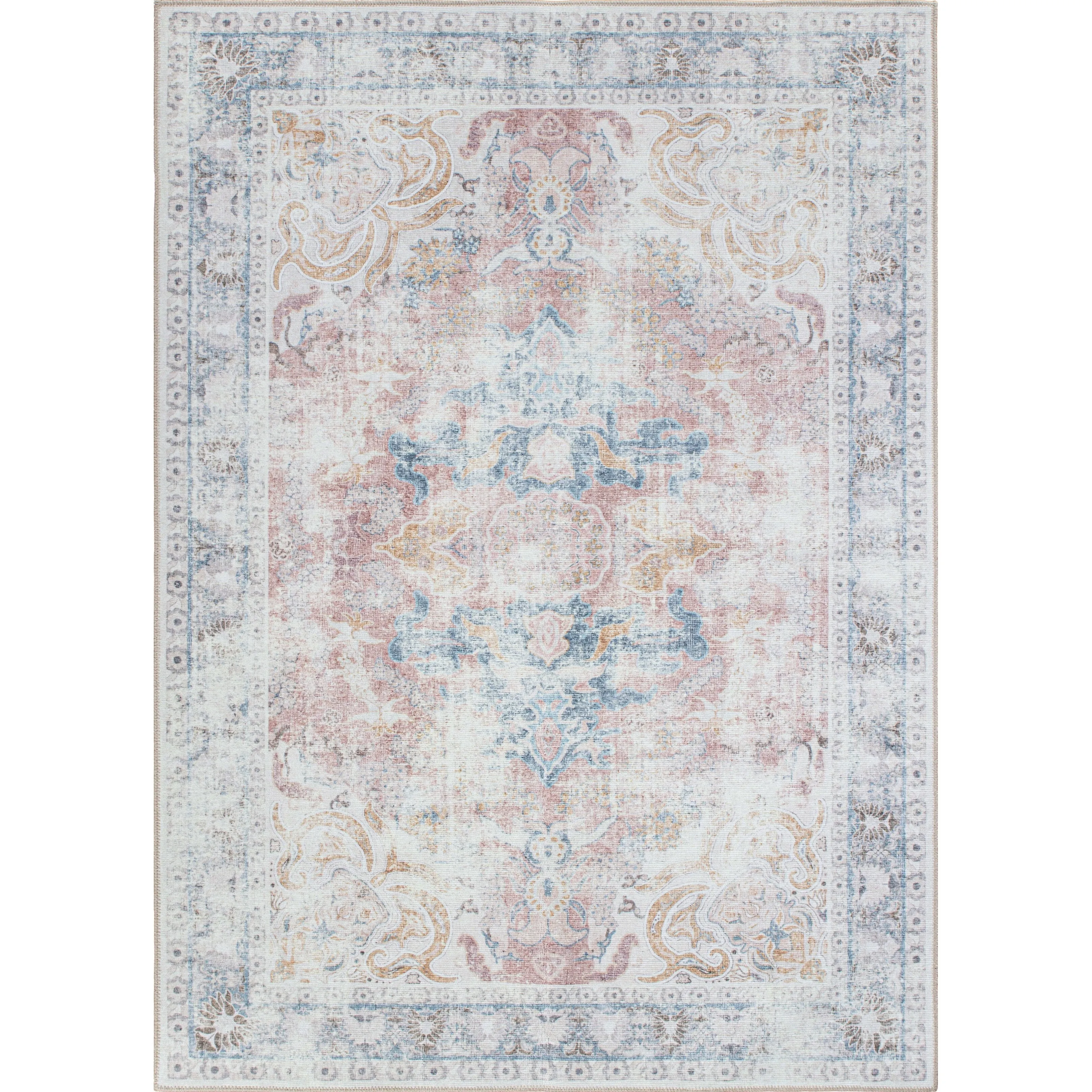 Bohemian Transitional Machine Washable Area Rug