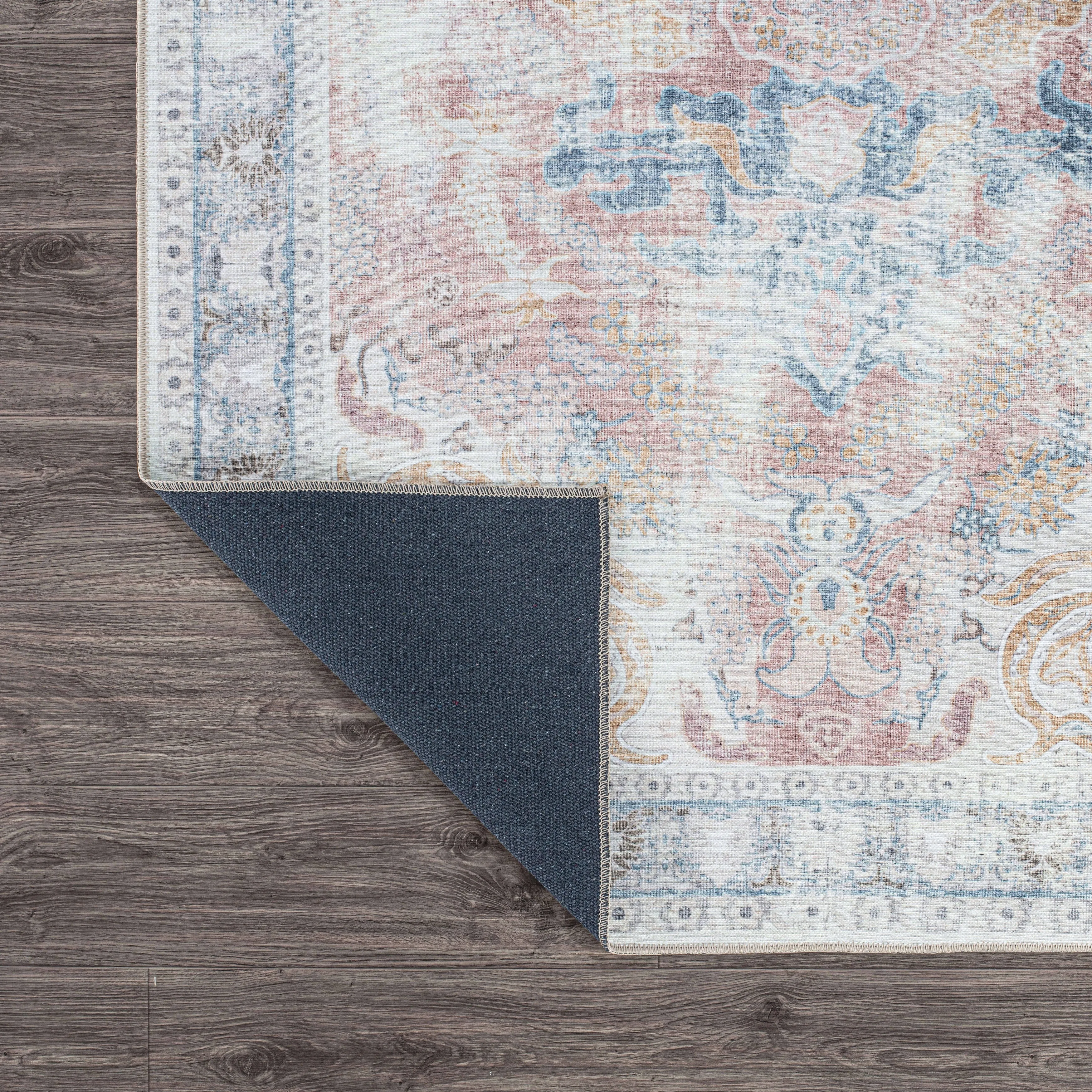 Bohemian Transitional Machine Washable Area Rug