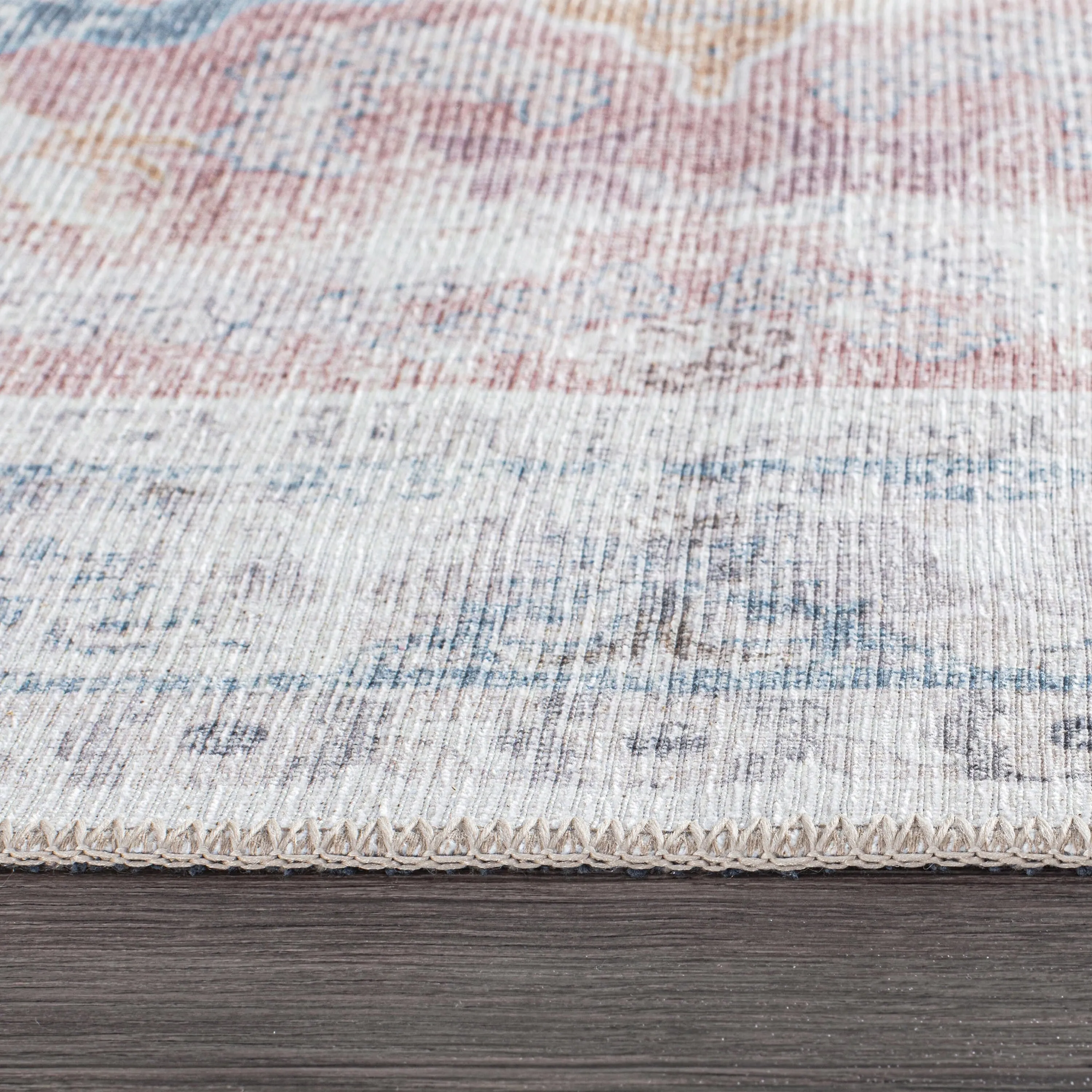 Bohemian Transitional Machine Washable Area Rug