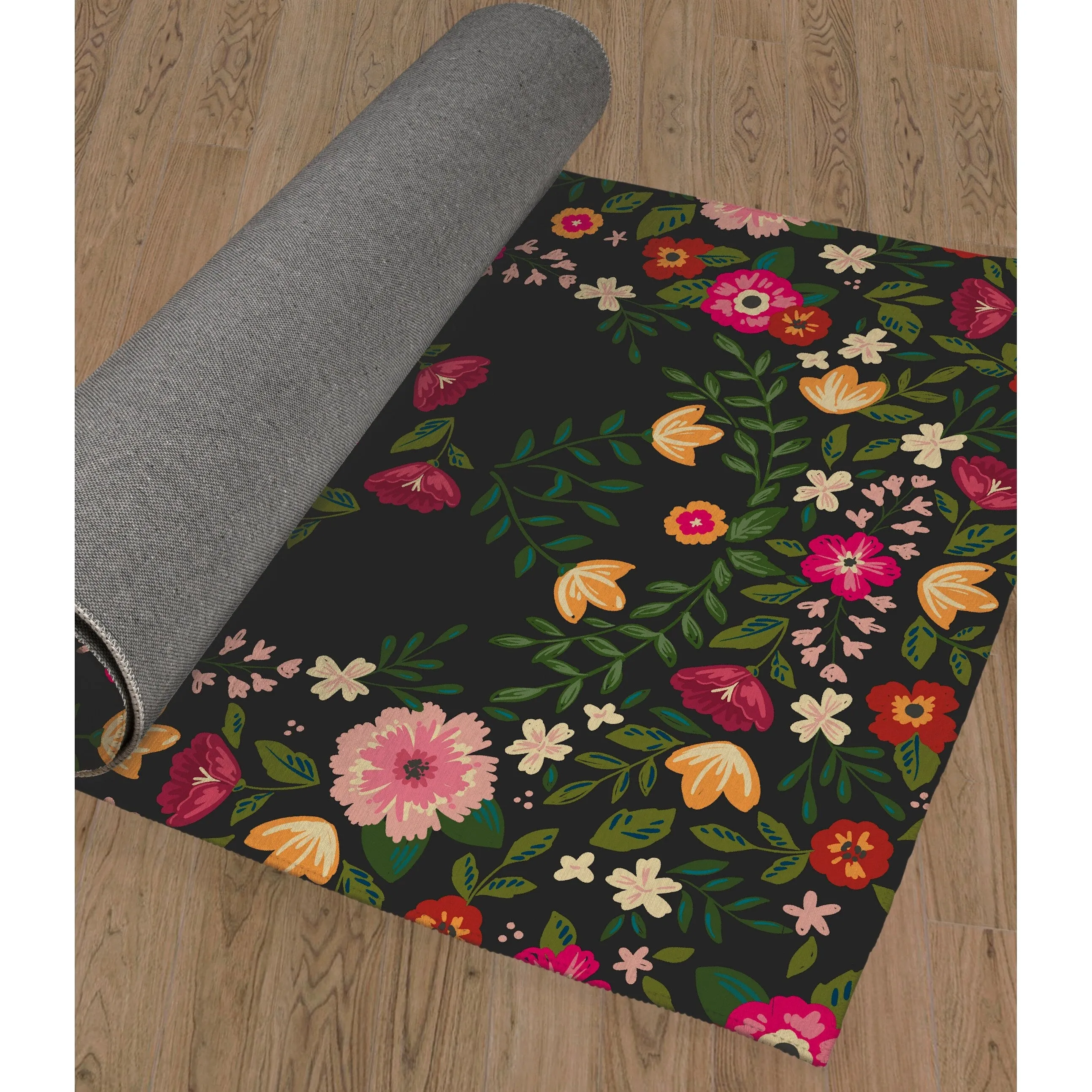 BOHO FIELDS CHARCOAL Area Rug By Kavka Designs