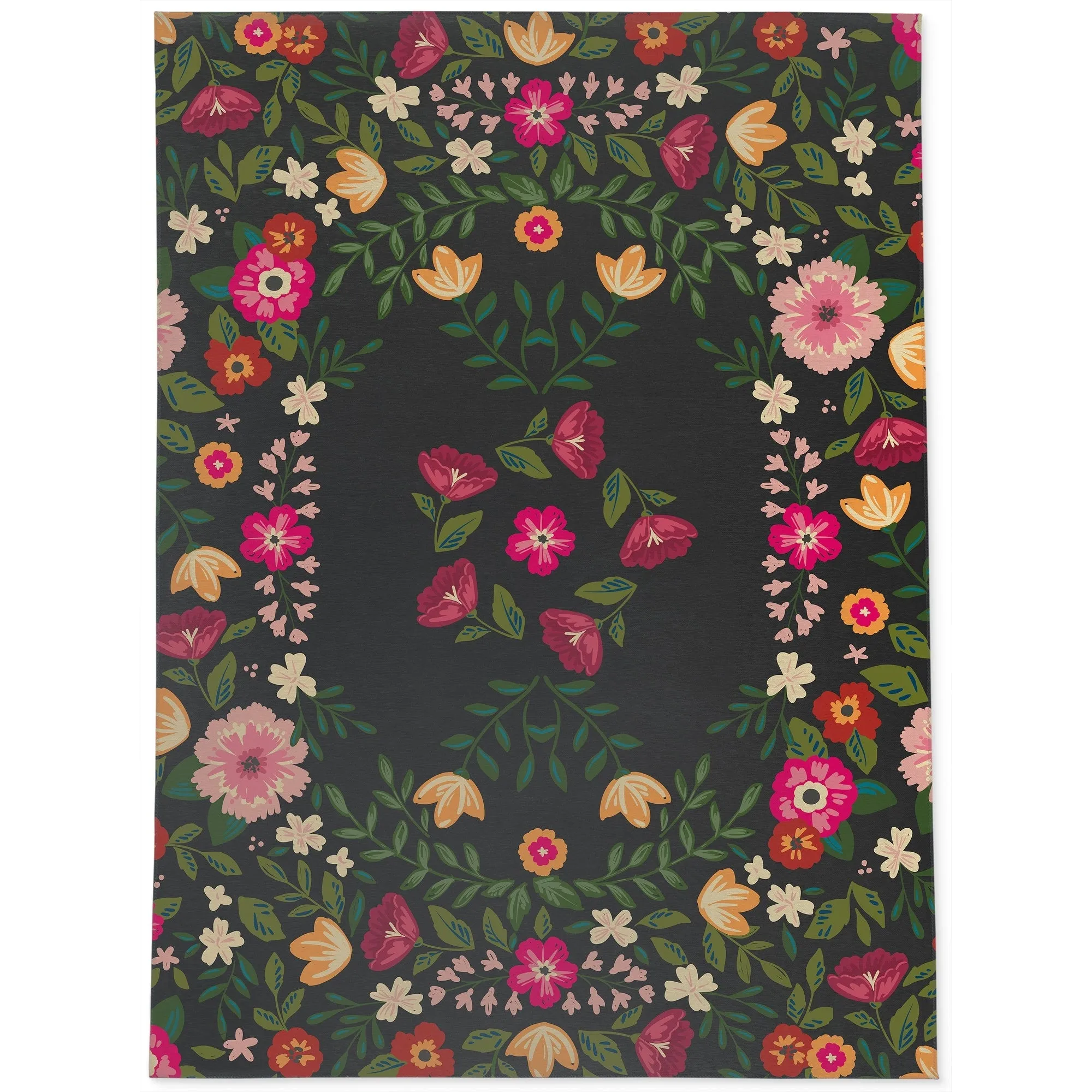 BOHO FIELDS CHARCOAL Area Rug By Kavka Designs