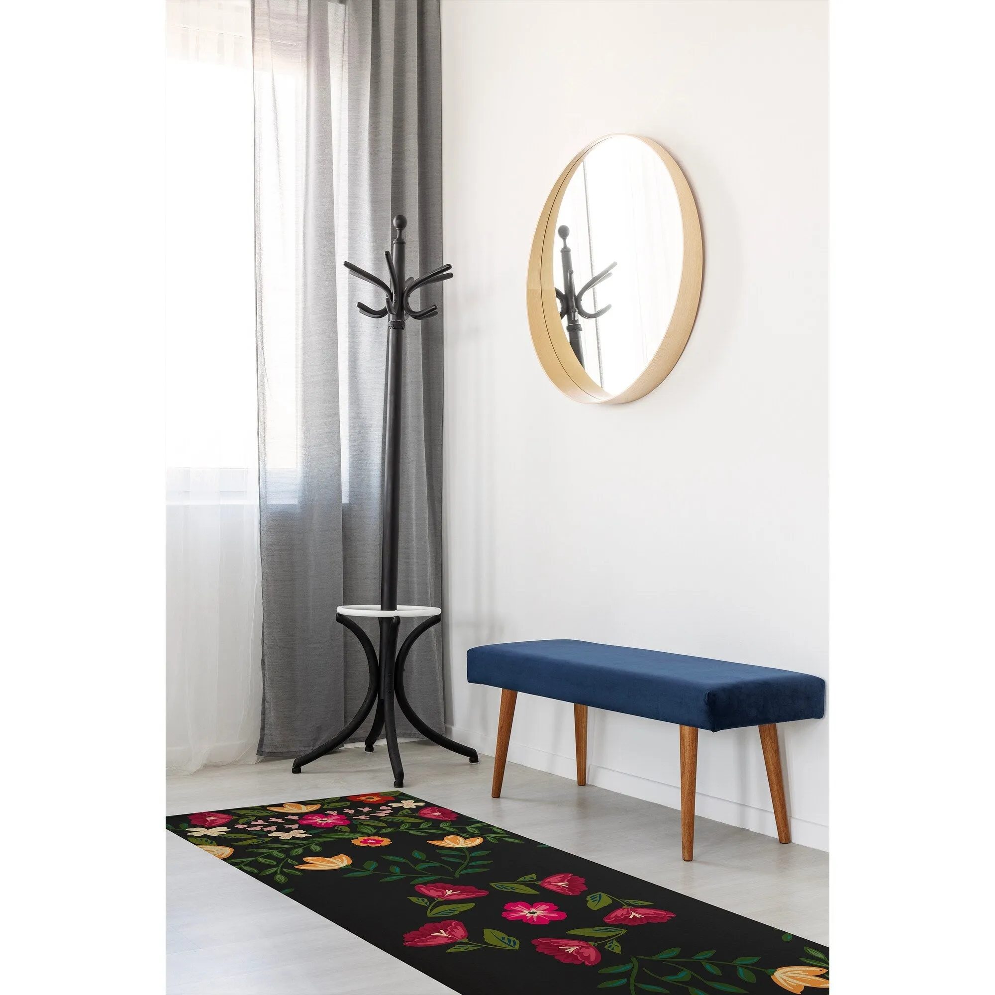 BOHO FIELDS CHARCOAL Area Rug By Kavka Designs