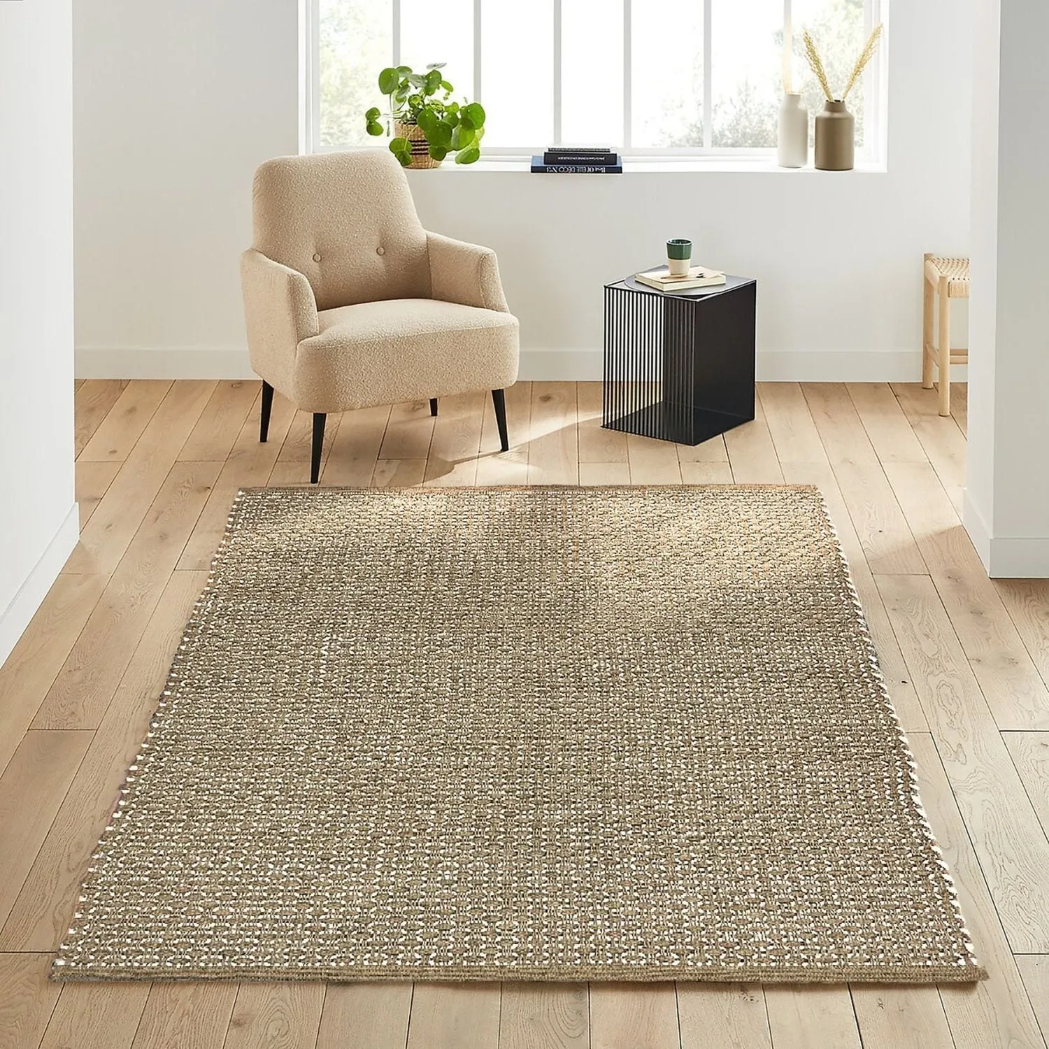 Braided Natural Jute Premium Indoor Area Rug