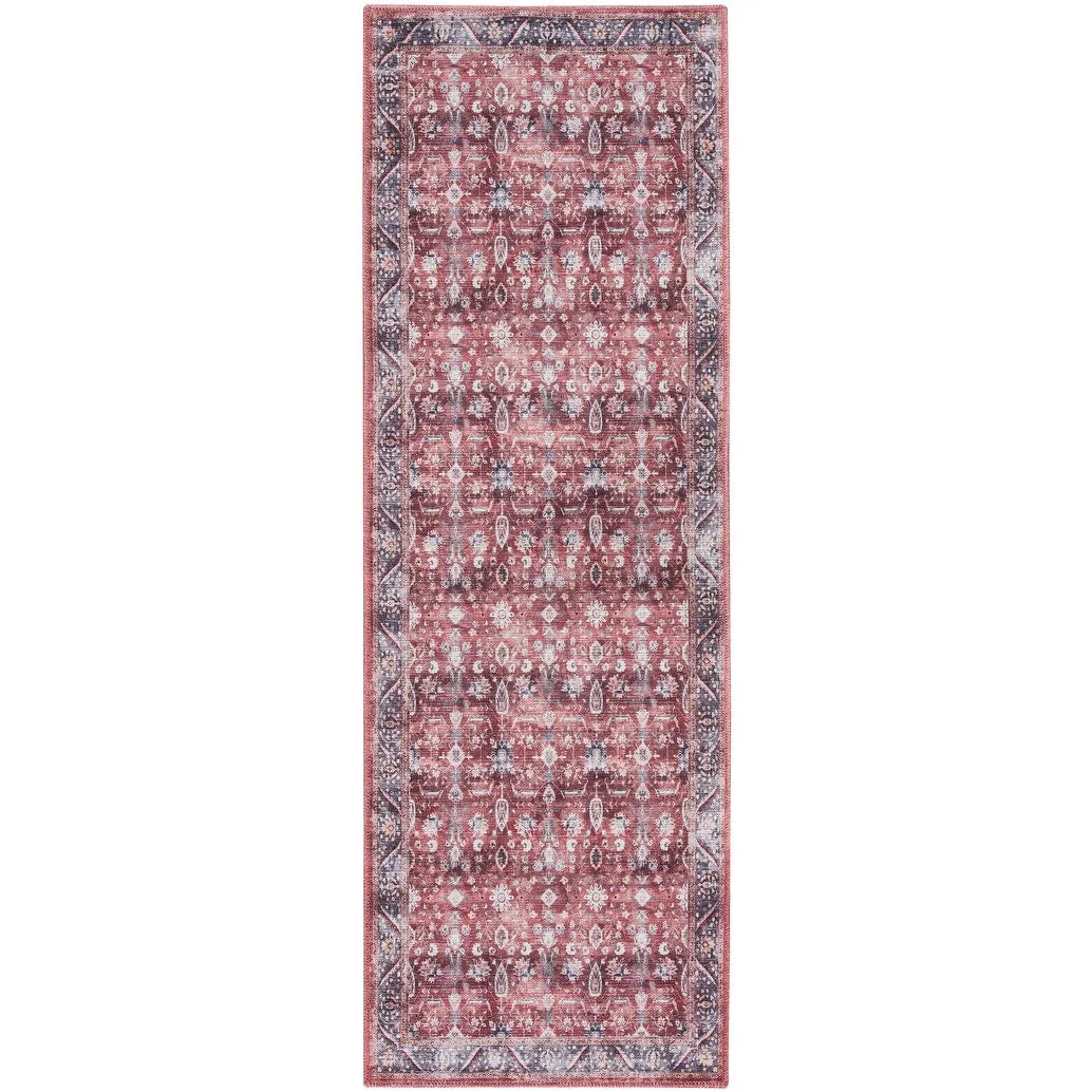 Brilliance Machine Washable Persian Vintage Medallion Area Rug