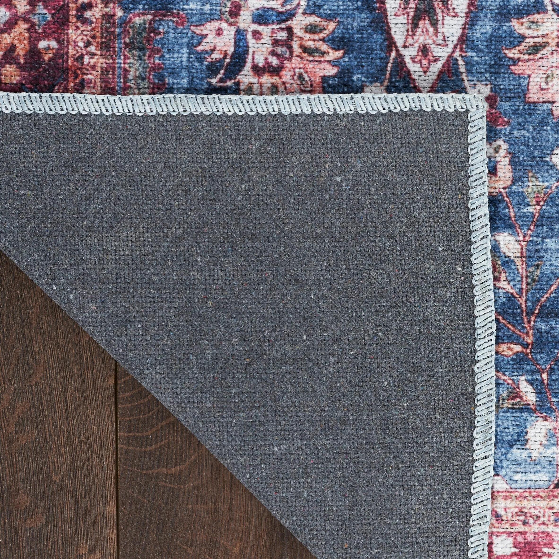 Brilliance Machine Washable Persian Vintage Medallion Area Rug