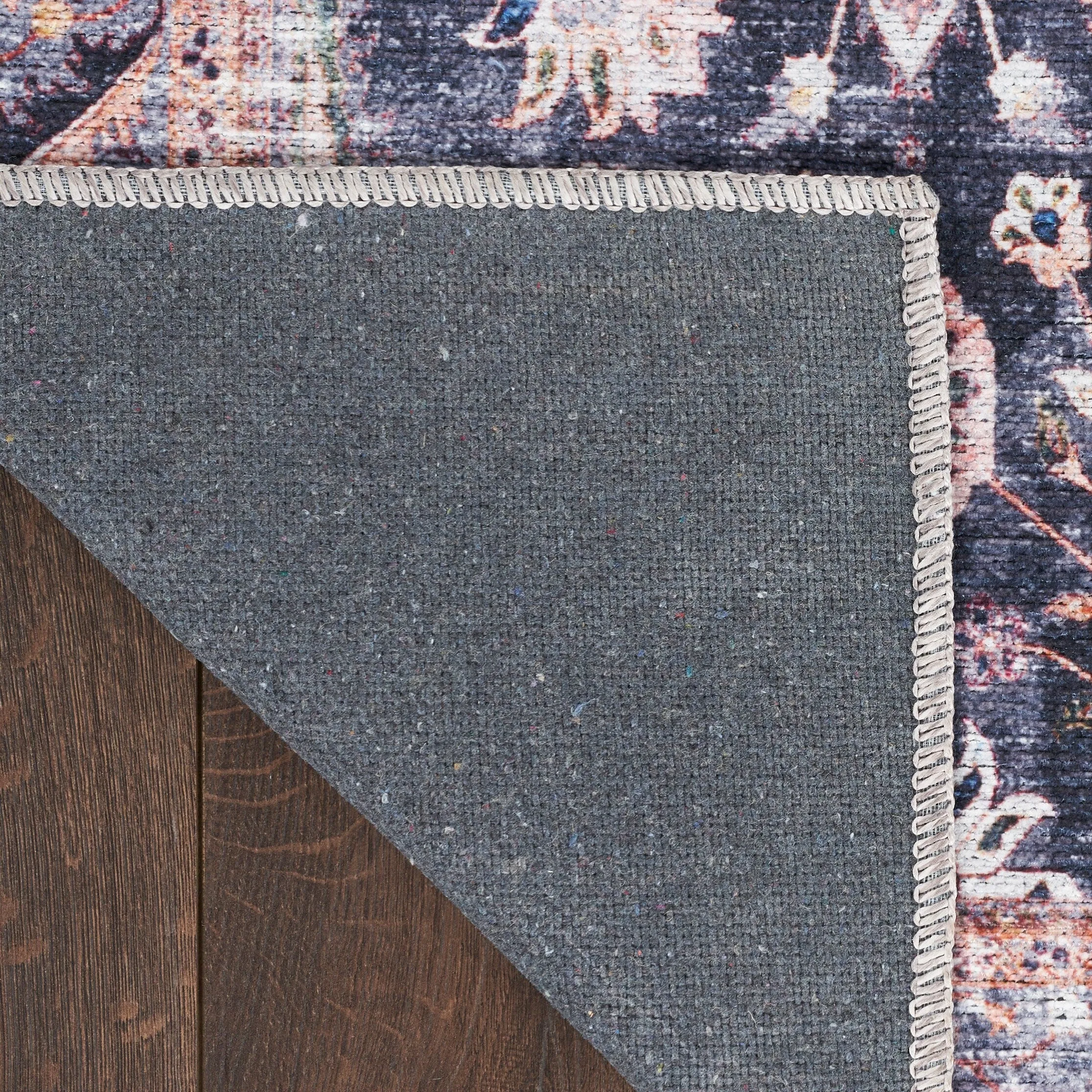 Brilliance Machine Washable Persian Vintage Medallion Area Rug