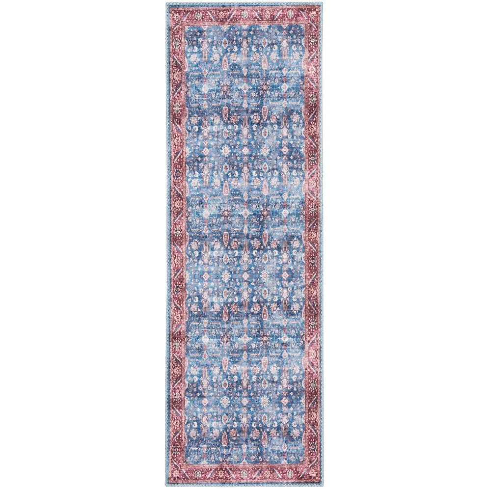 Brilliance Machine Washable Persian Vintage Medallion Area Rug