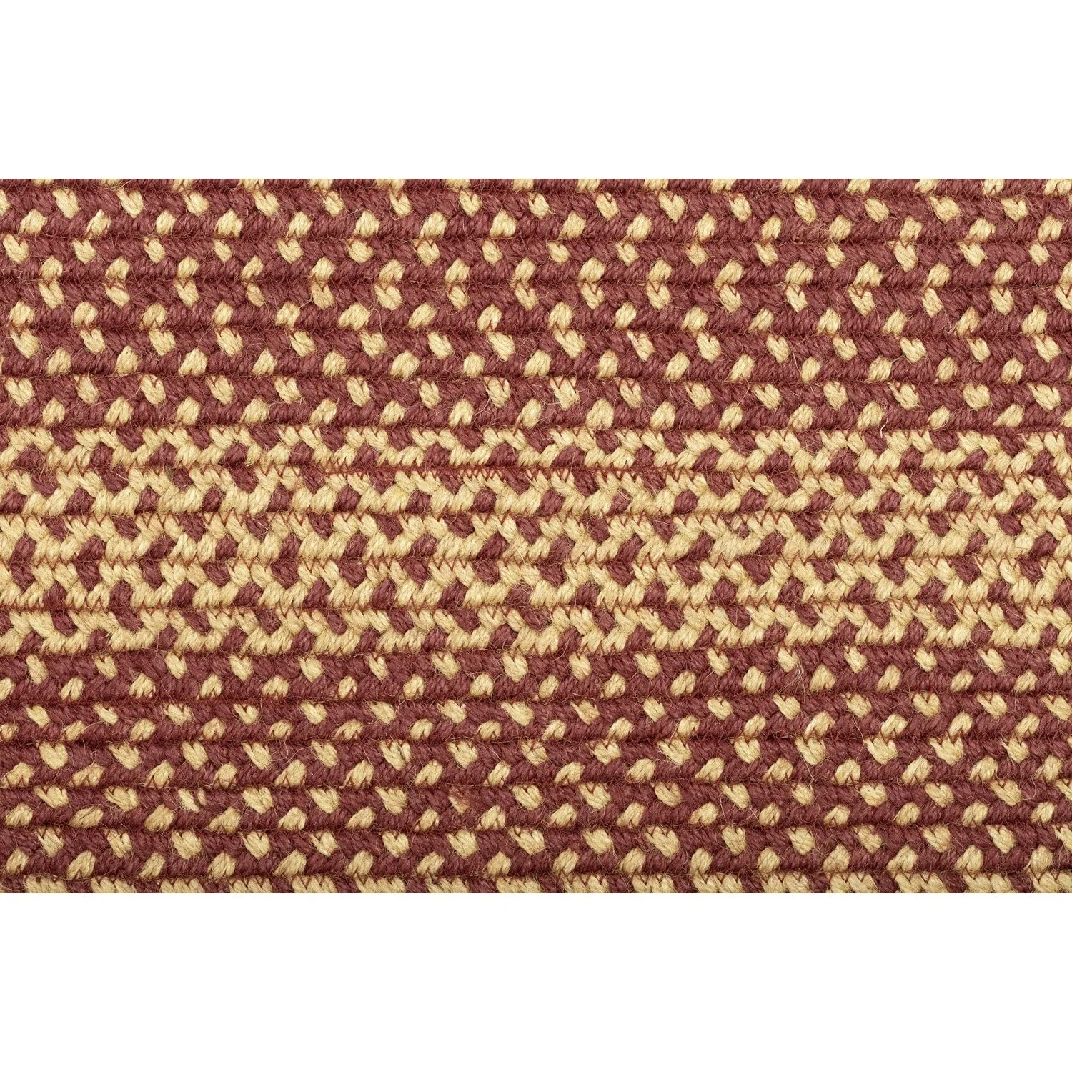 Burgundy Tan Jute Rug Half Circle Stencil Stars w/ Pad 16.5x33 - 16.5 x 33 Half Circle