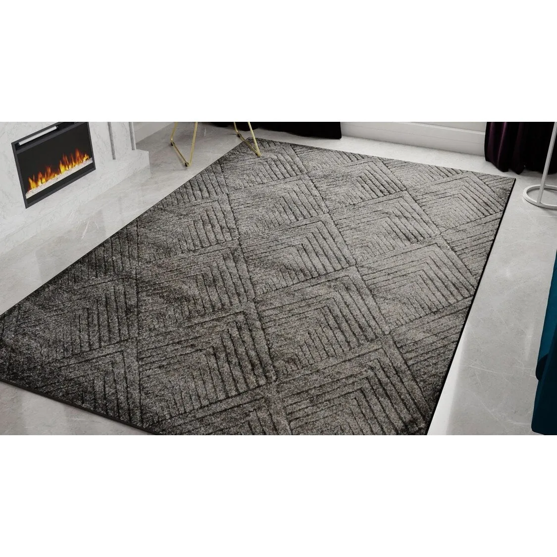 Cadence Geometric Contemporary Rugs America Rug by Cosmopolitan