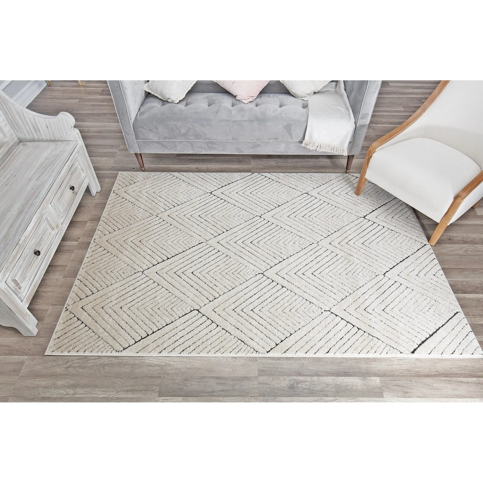 Cadence Geometric Contemporary Rugs America Rug by Cosmopolitan