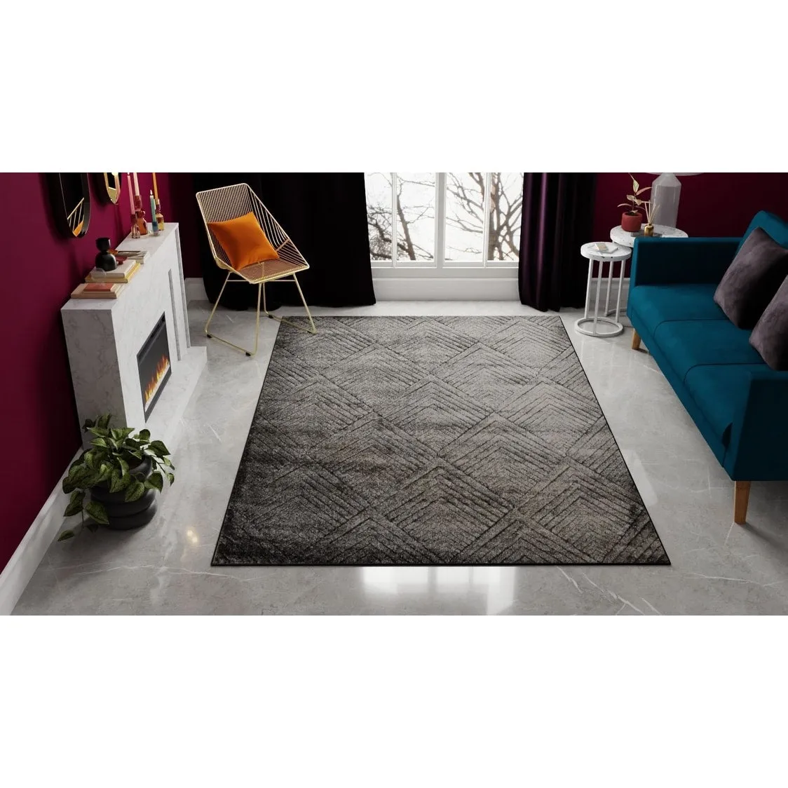 Cadence Geometric Contemporary Rugs America Rug by Cosmopolitan