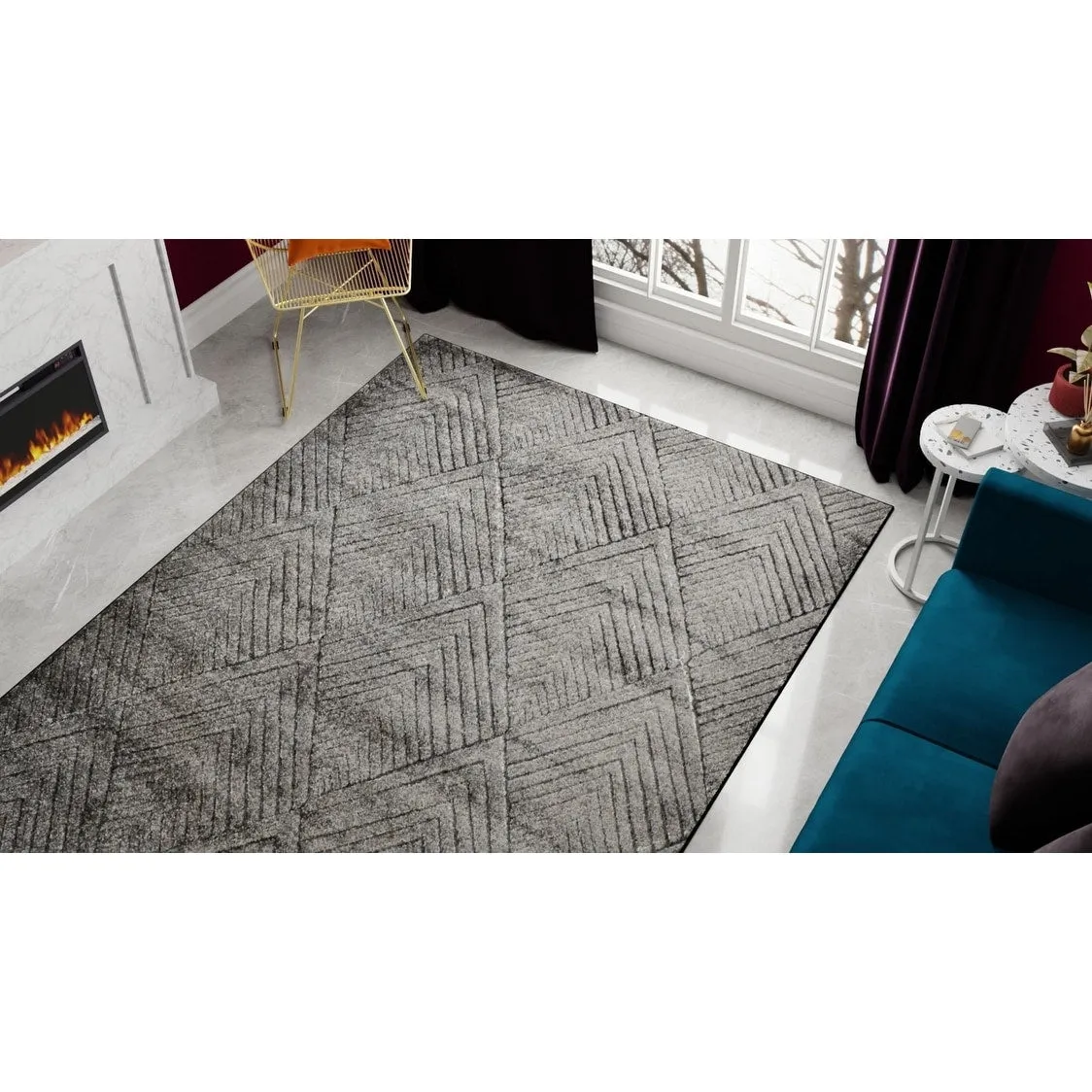 Cadence Geometric Contemporary Rugs America Rug by Cosmopolitan