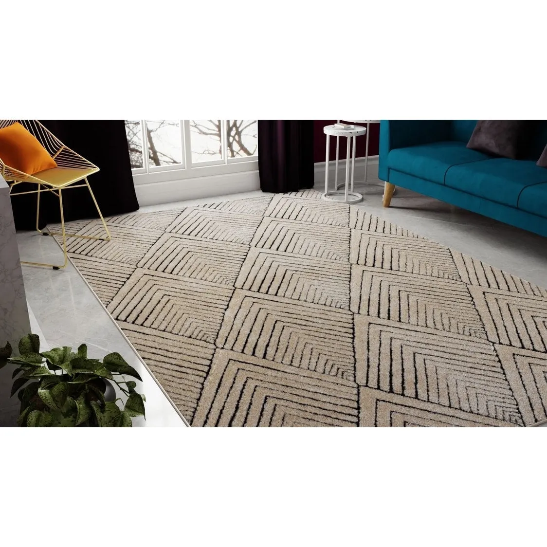 Cadence Geometric Contemporary Rugs America Rug by Cosmopolitan