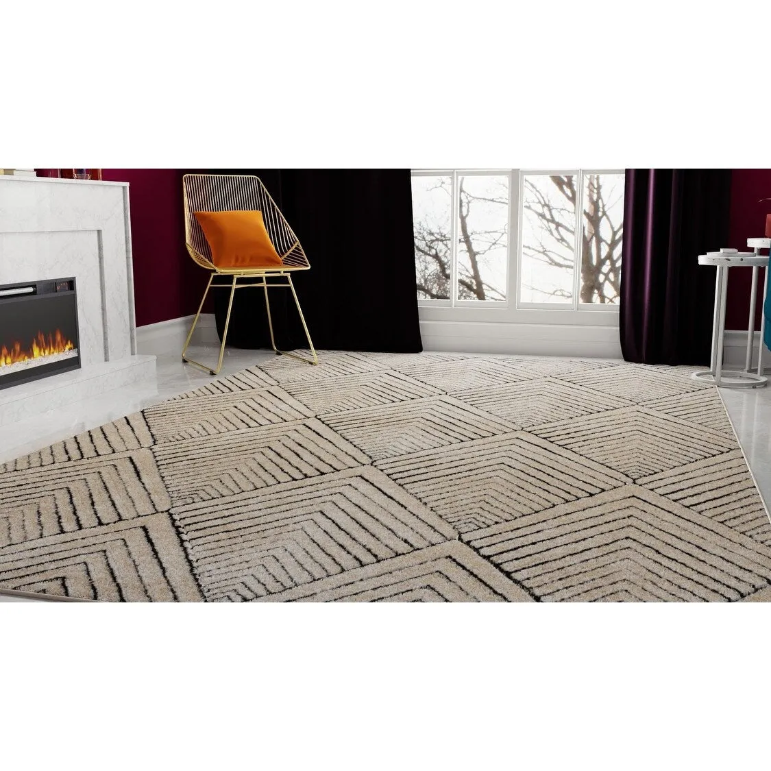 Cadence Geometric Contemporary Rugs America Rug by Cosmopolitan