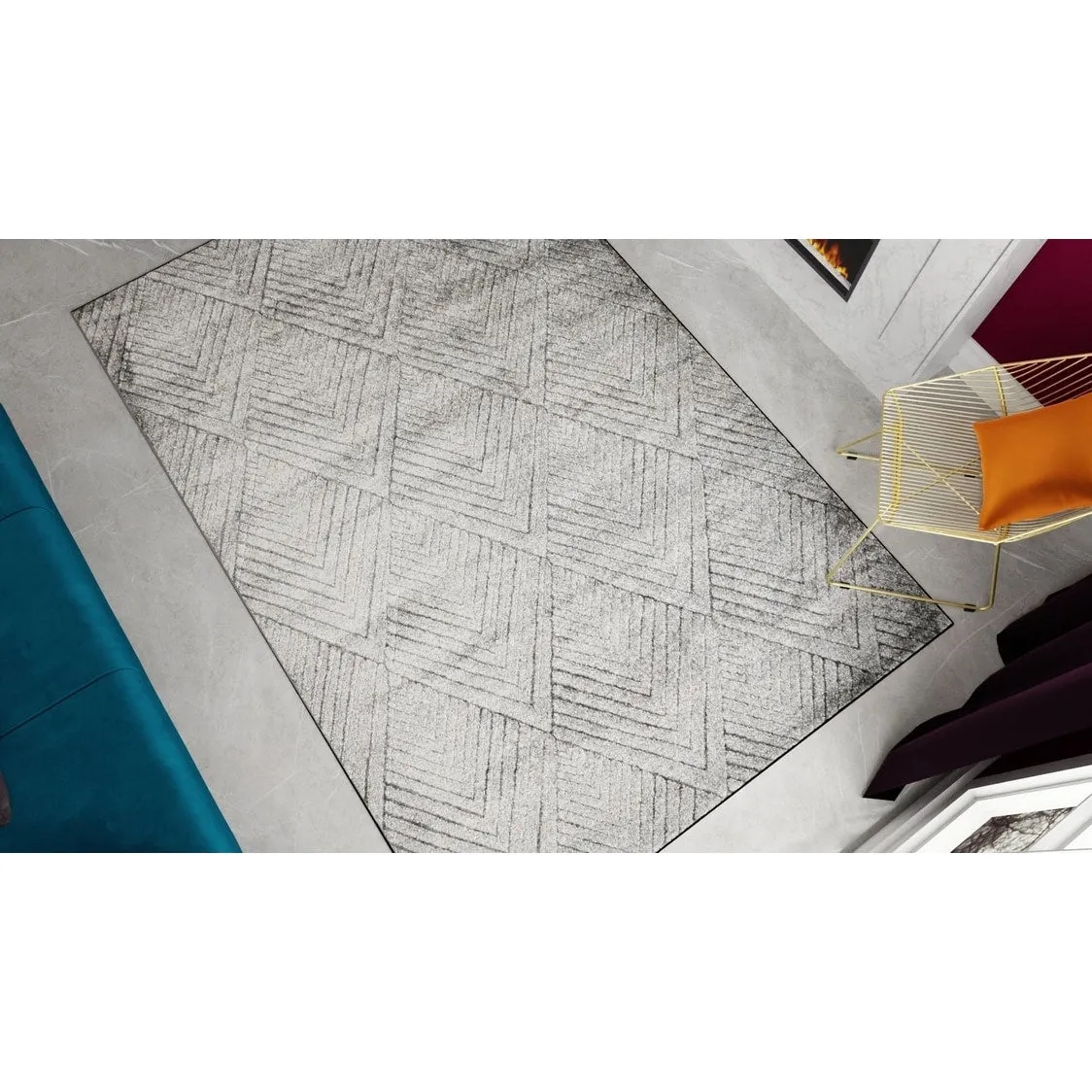 Cadence Geometric Contemporary Rugs America Rug by Cosmopolitan