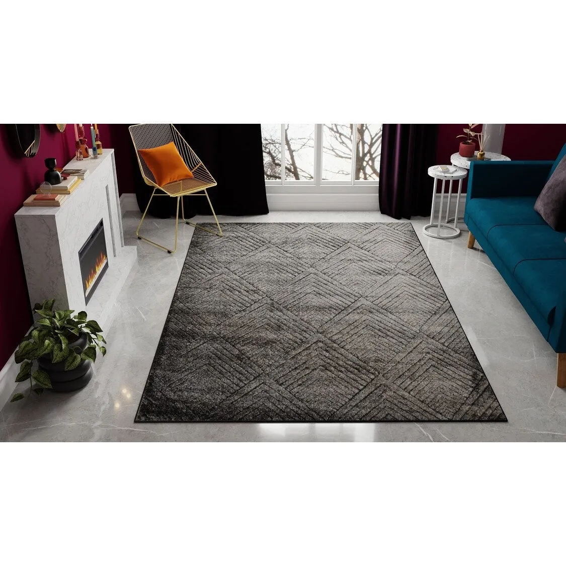 Cadence Geometric Contemporary Rugs America Rug by Cosmopolitan