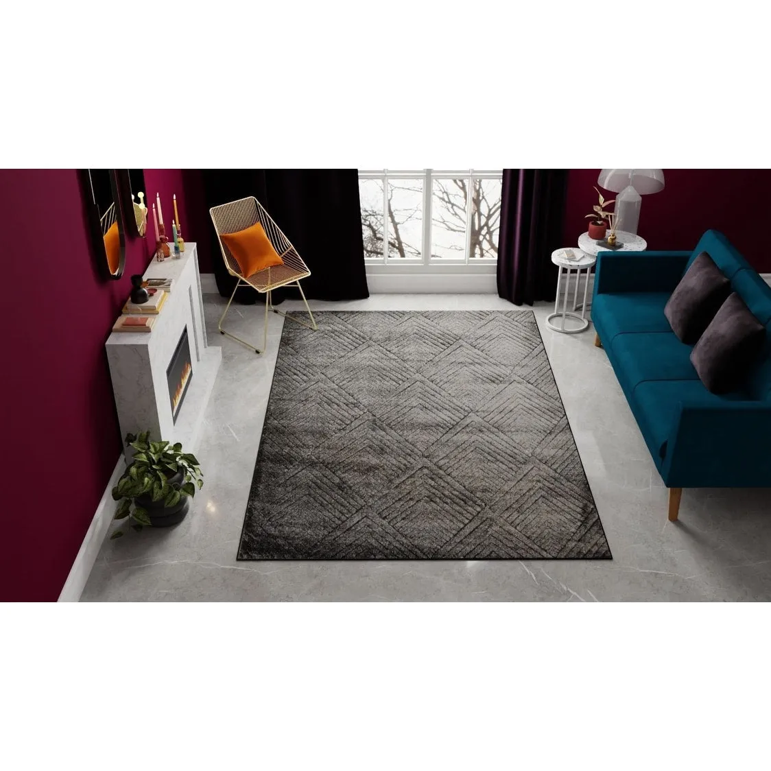 Cadence Geometric Contemporary Rugs America Rug by Cosmopolitan