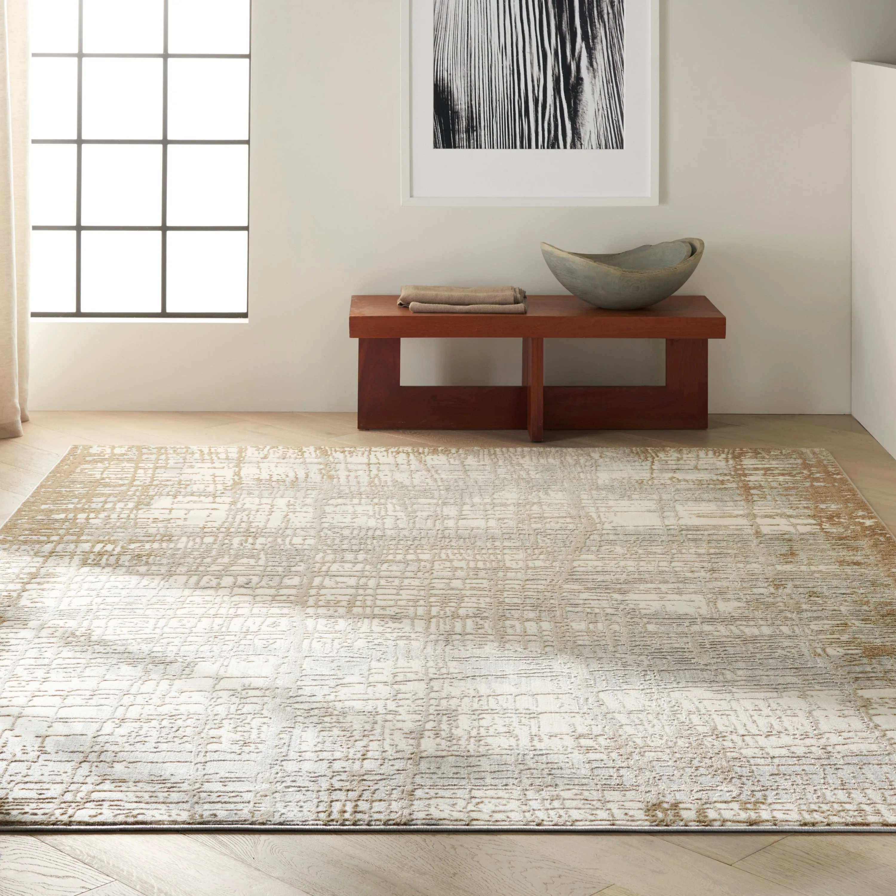 Calvin Klein Rush Contemporary Abstract Area Rug