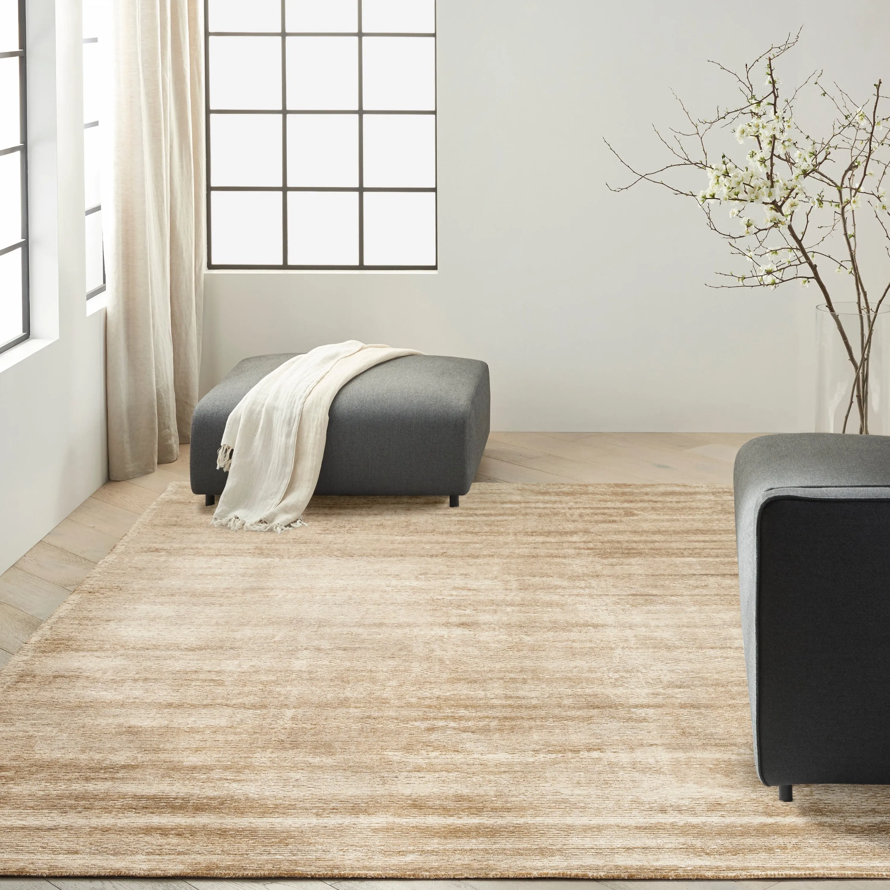 Calvin Klein Valley Indoor Striped Area Rug