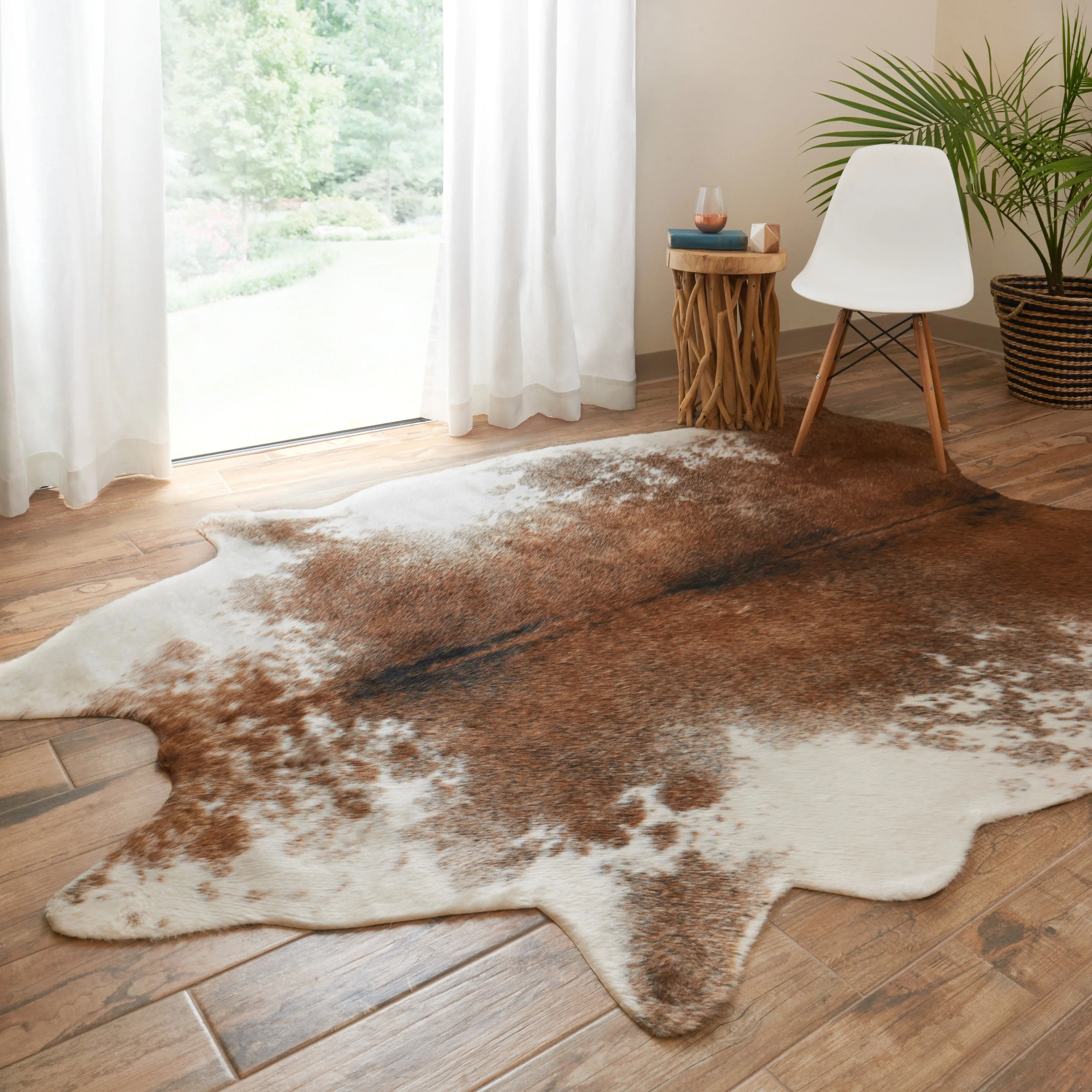 Carbon Loft van Leeuwenhoek Faux Cowhide Area Rug