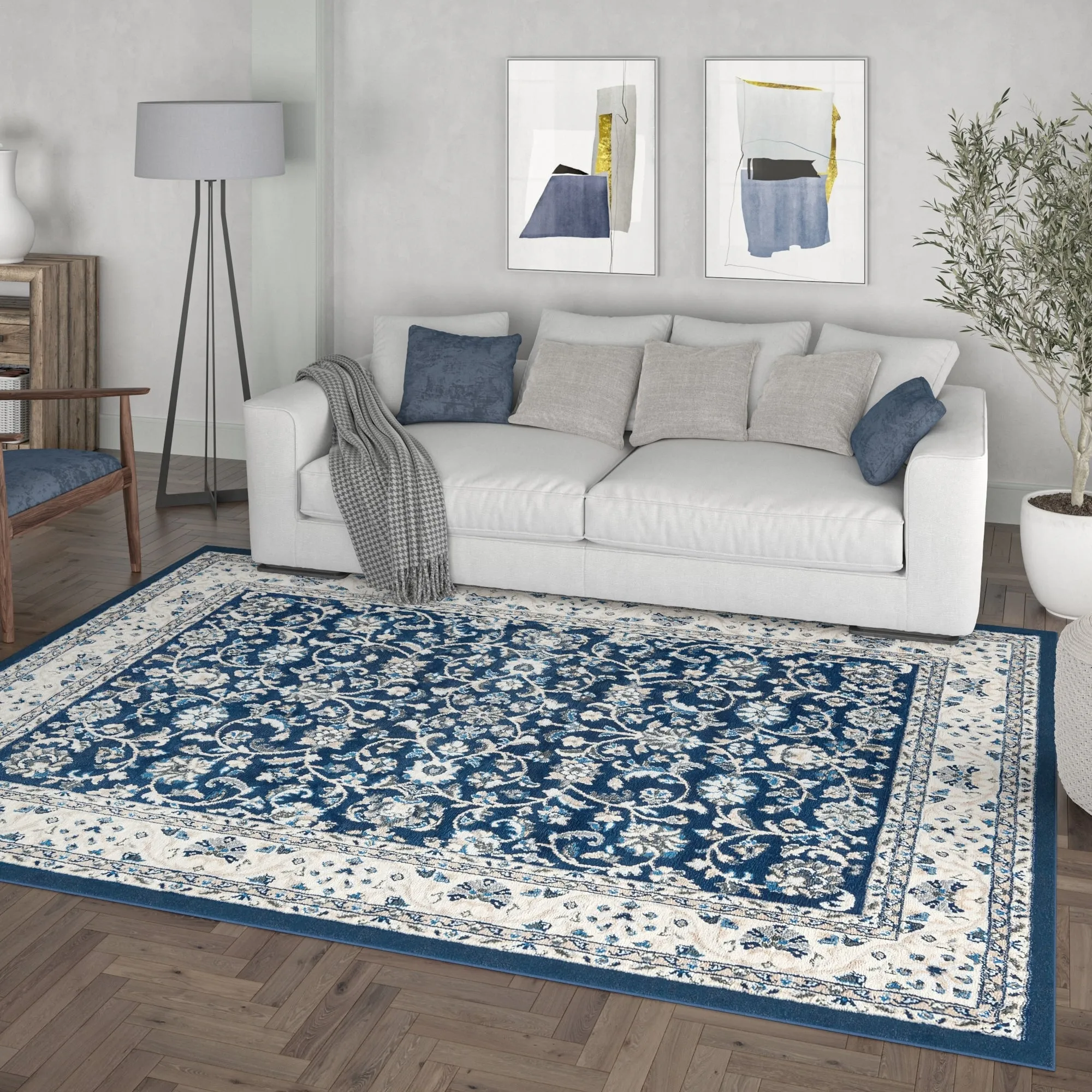 Carrington Traditional Border Indoor Area Rug