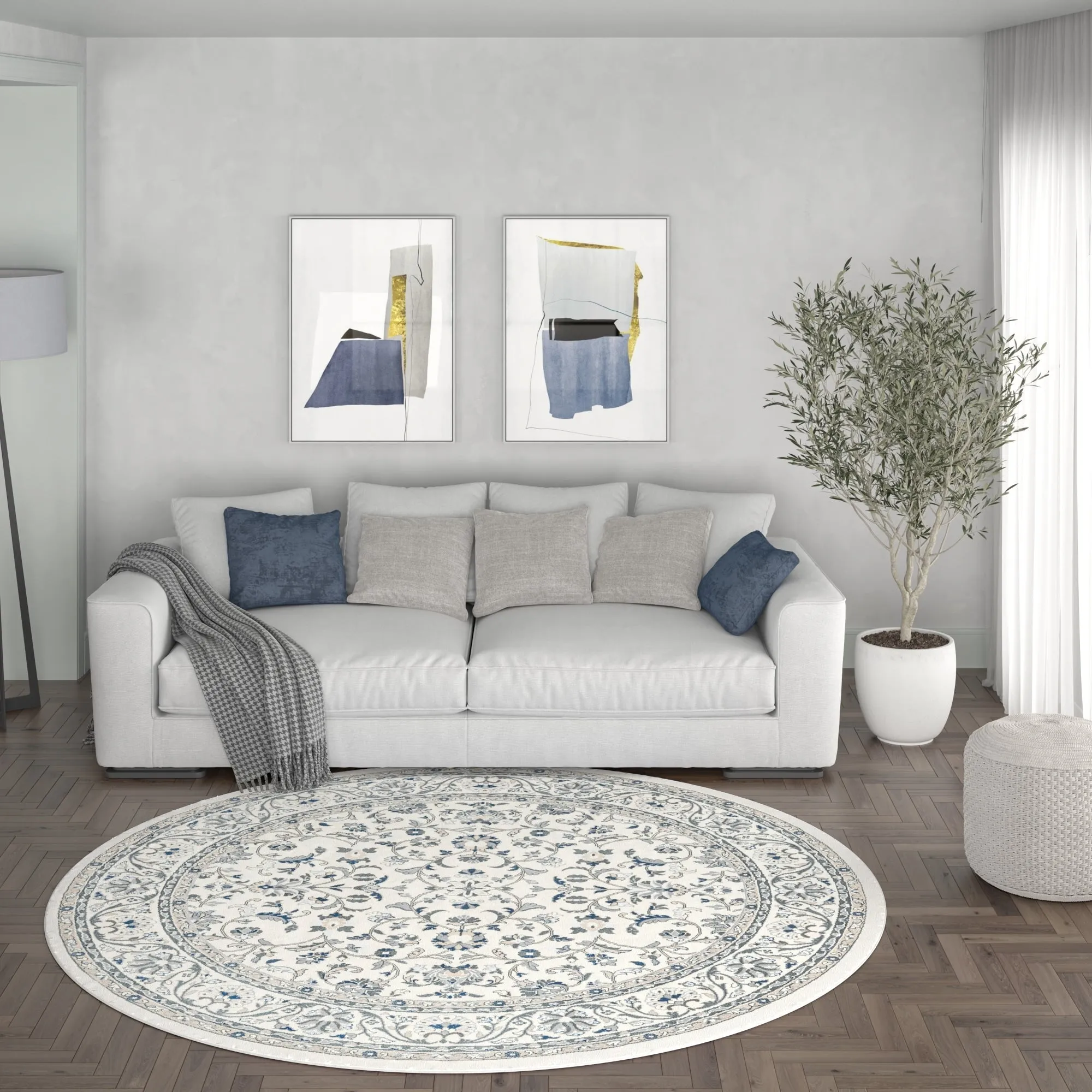Carrington Traditional Border Indoor Area Rug