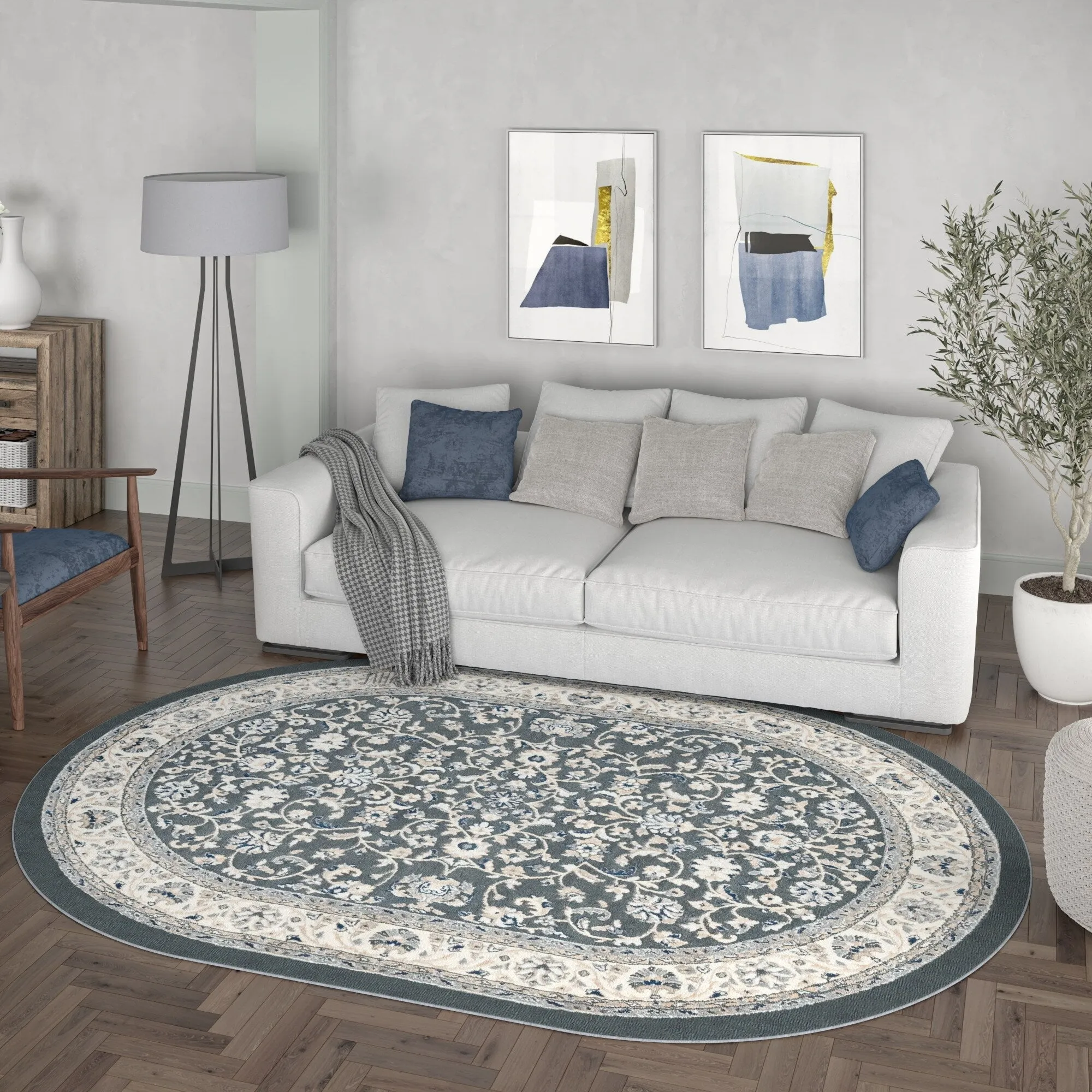 Carrington Traditional Border Indoor Area Rug