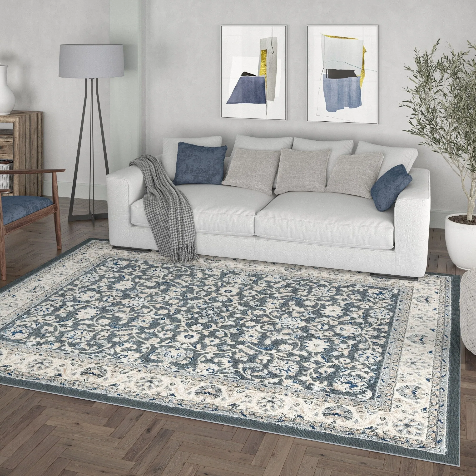 Carrington Traditional Border Indoor Area Rug
