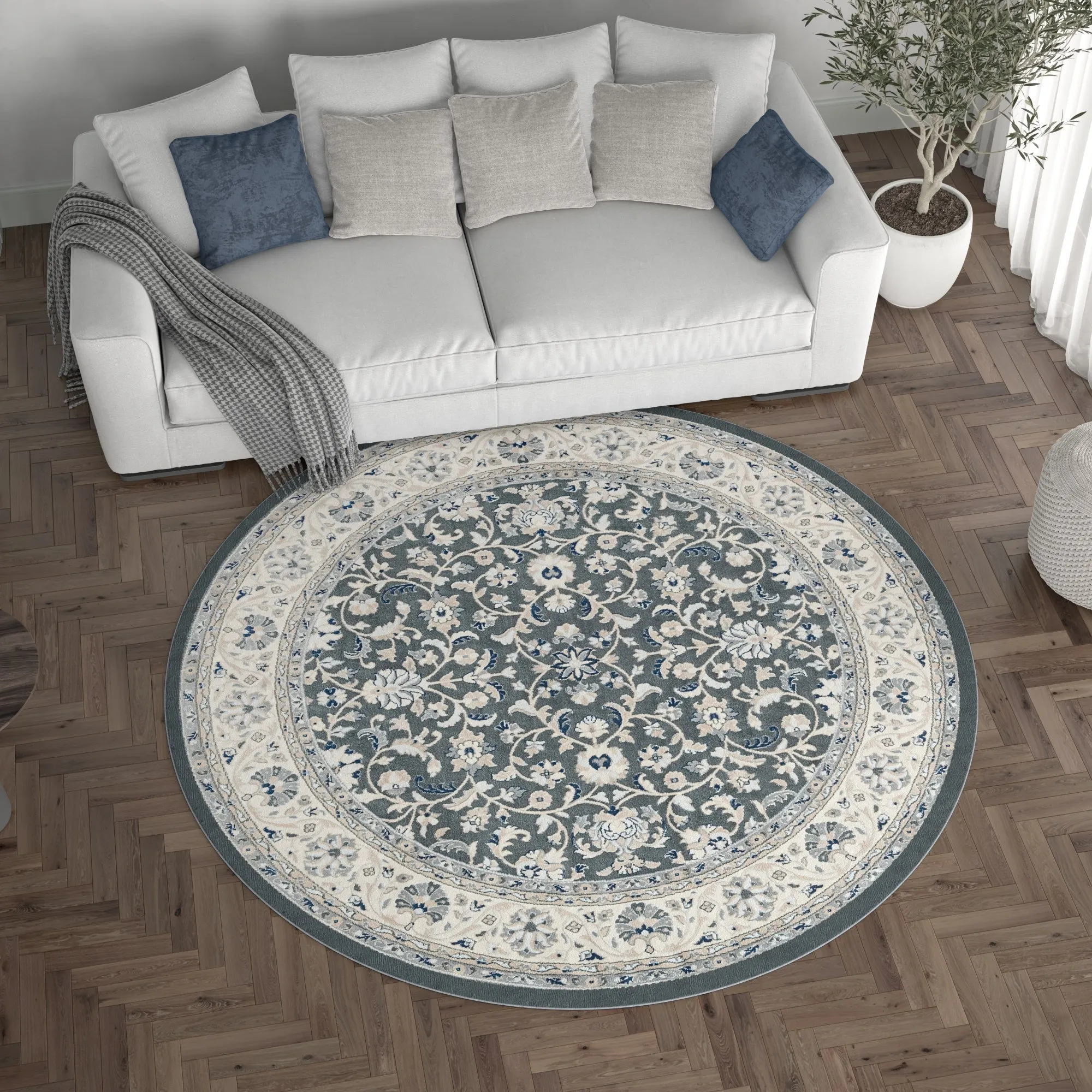 Carrington Traditional Border Indoor Area Rug