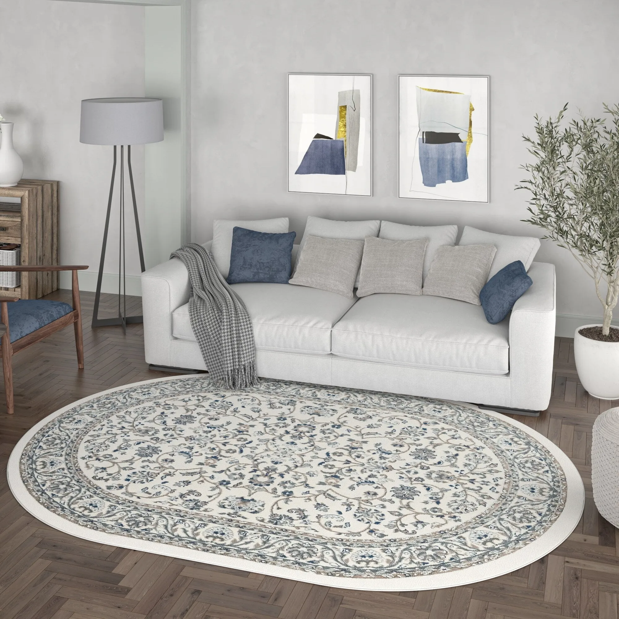 Carrington Traditional Border Indoor Area Rug