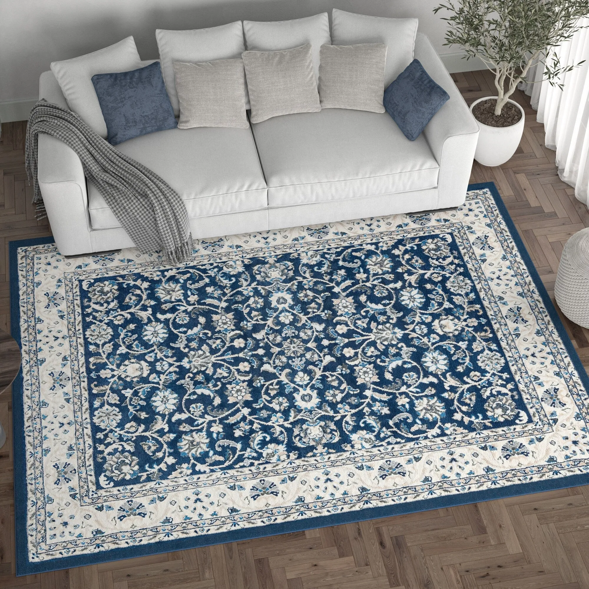 Carrington Traditional Border Indoor Area Rug