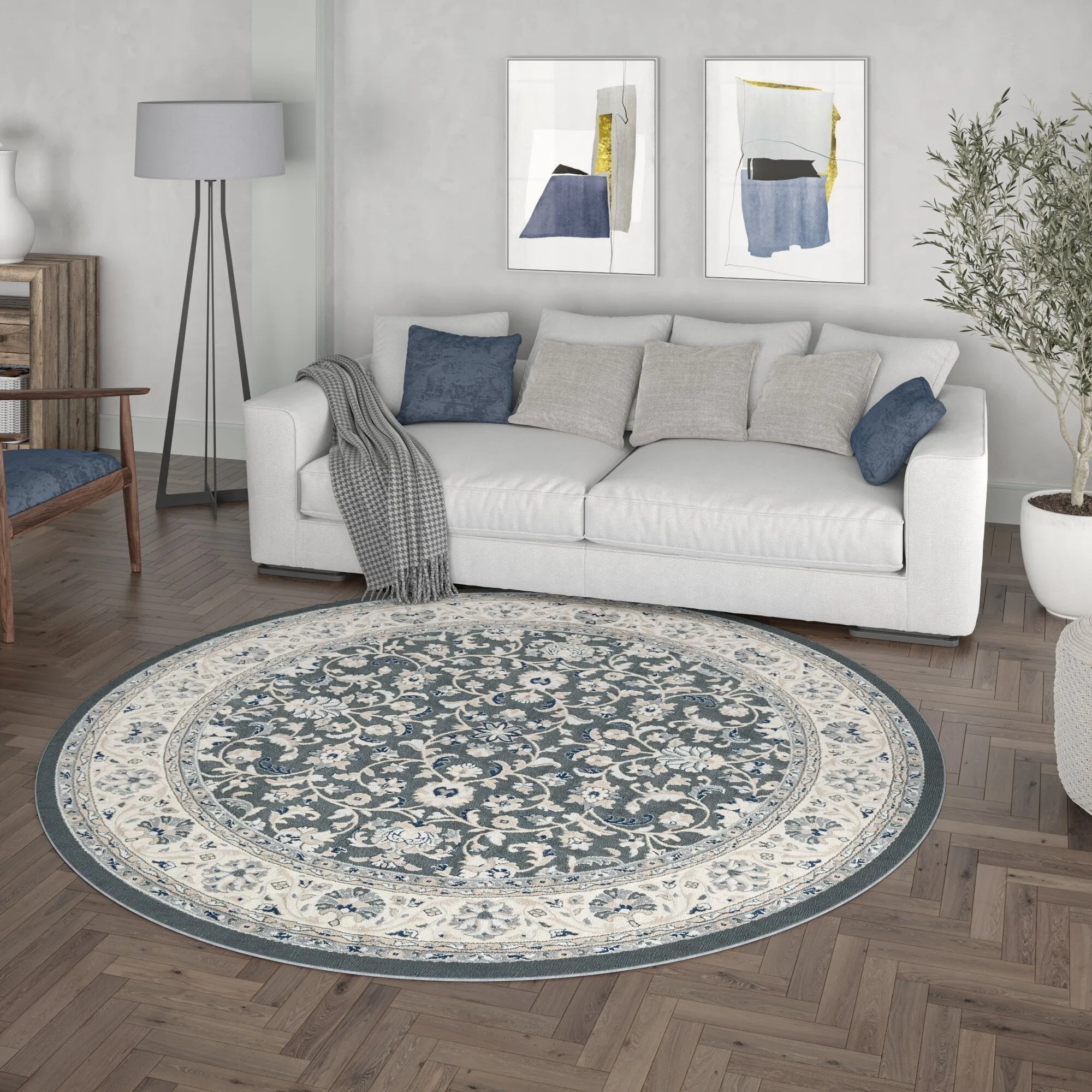 Carrington Traditional Border Indoor Area Rug