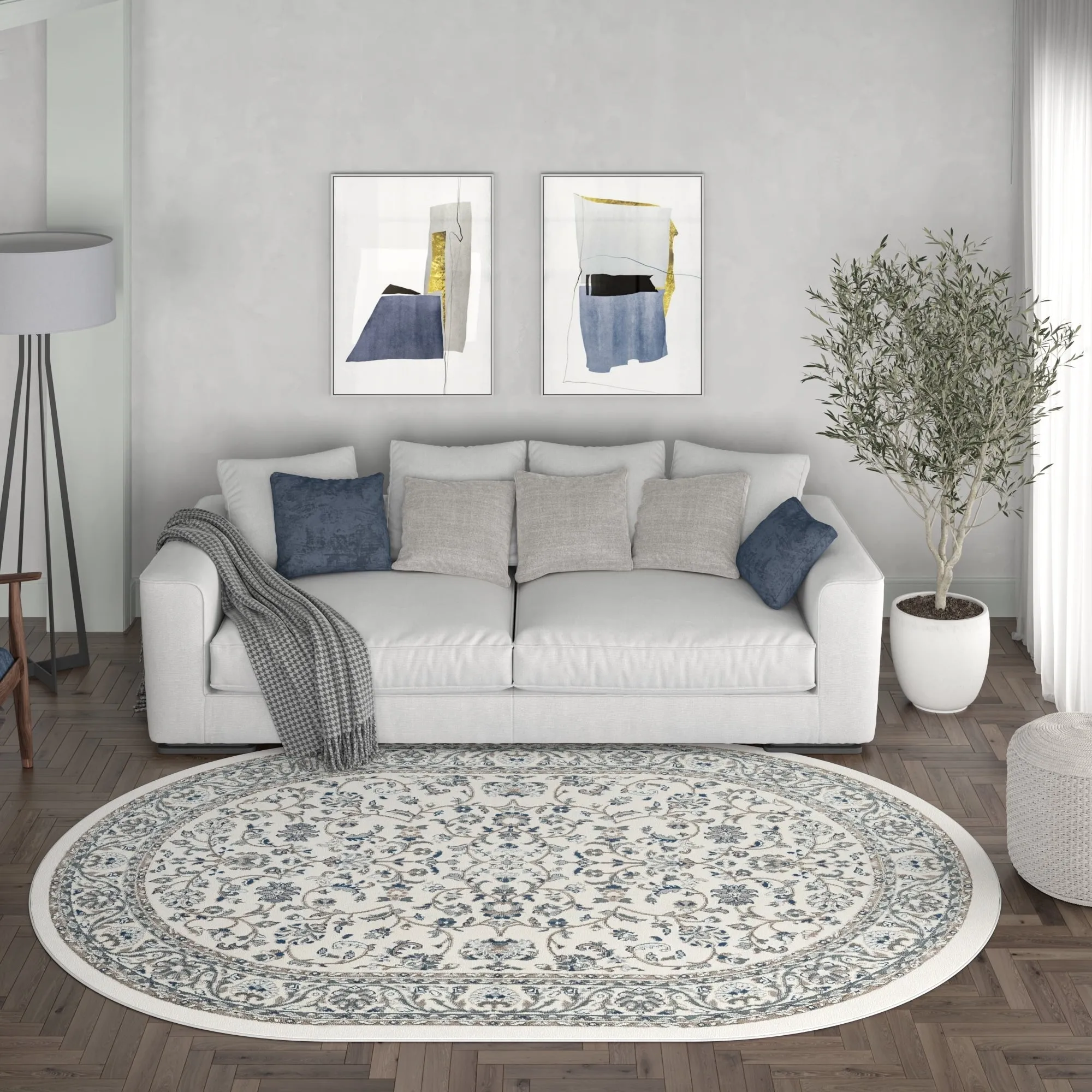 Carrington Traditional Border Indoor Area Rug