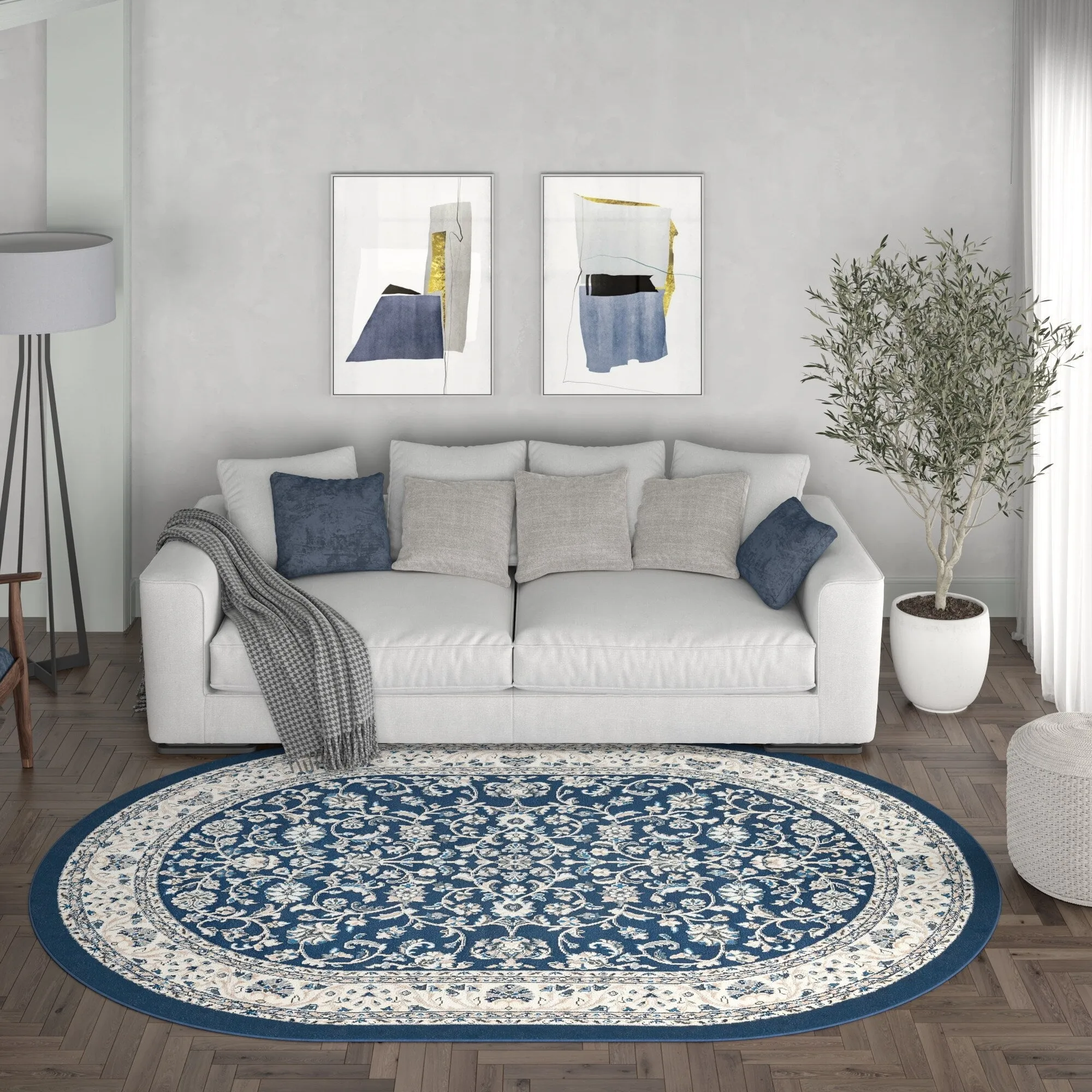 Carrington Traditional Border Indoor Area Rug