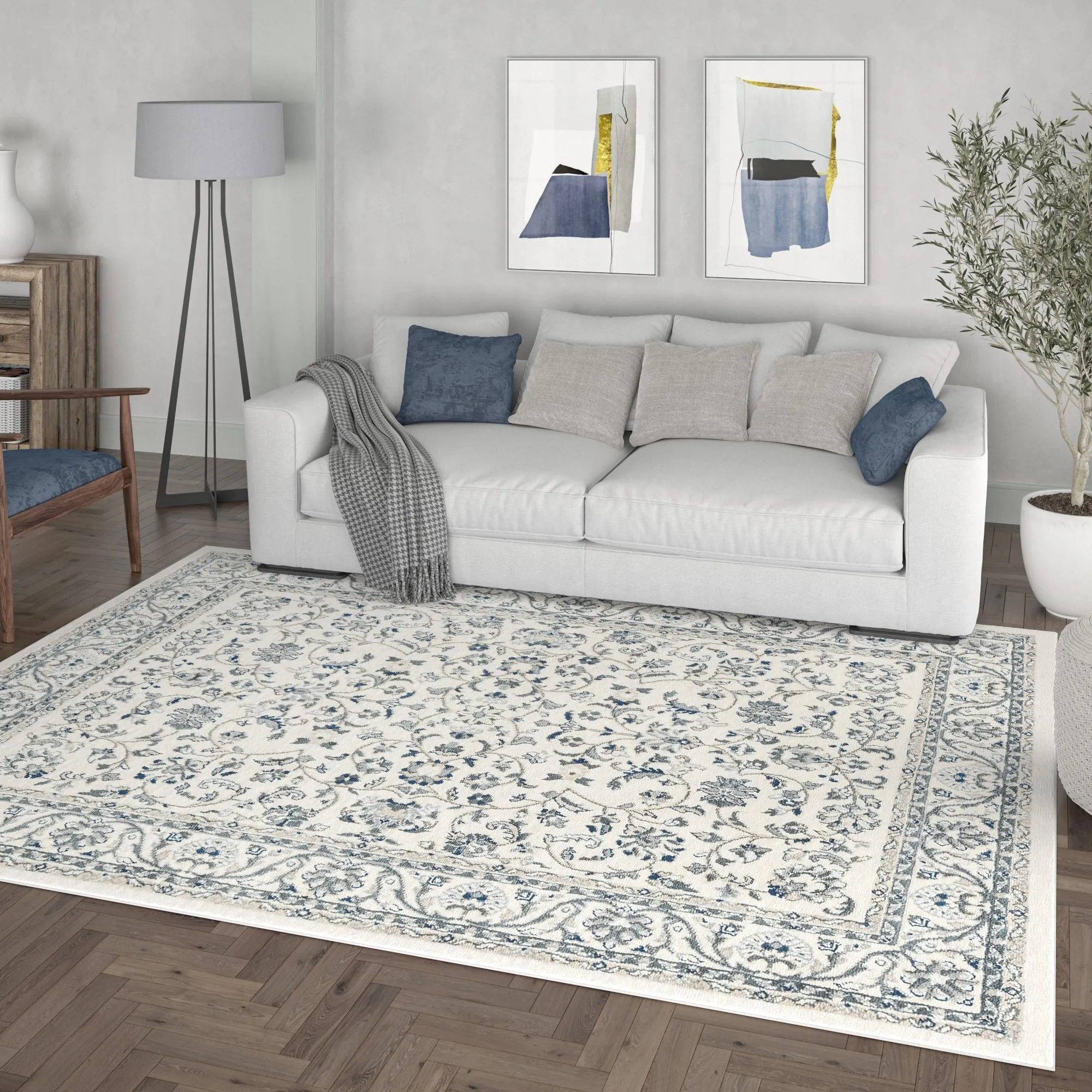 Carrington Traditional Border Indoor Area Rug
