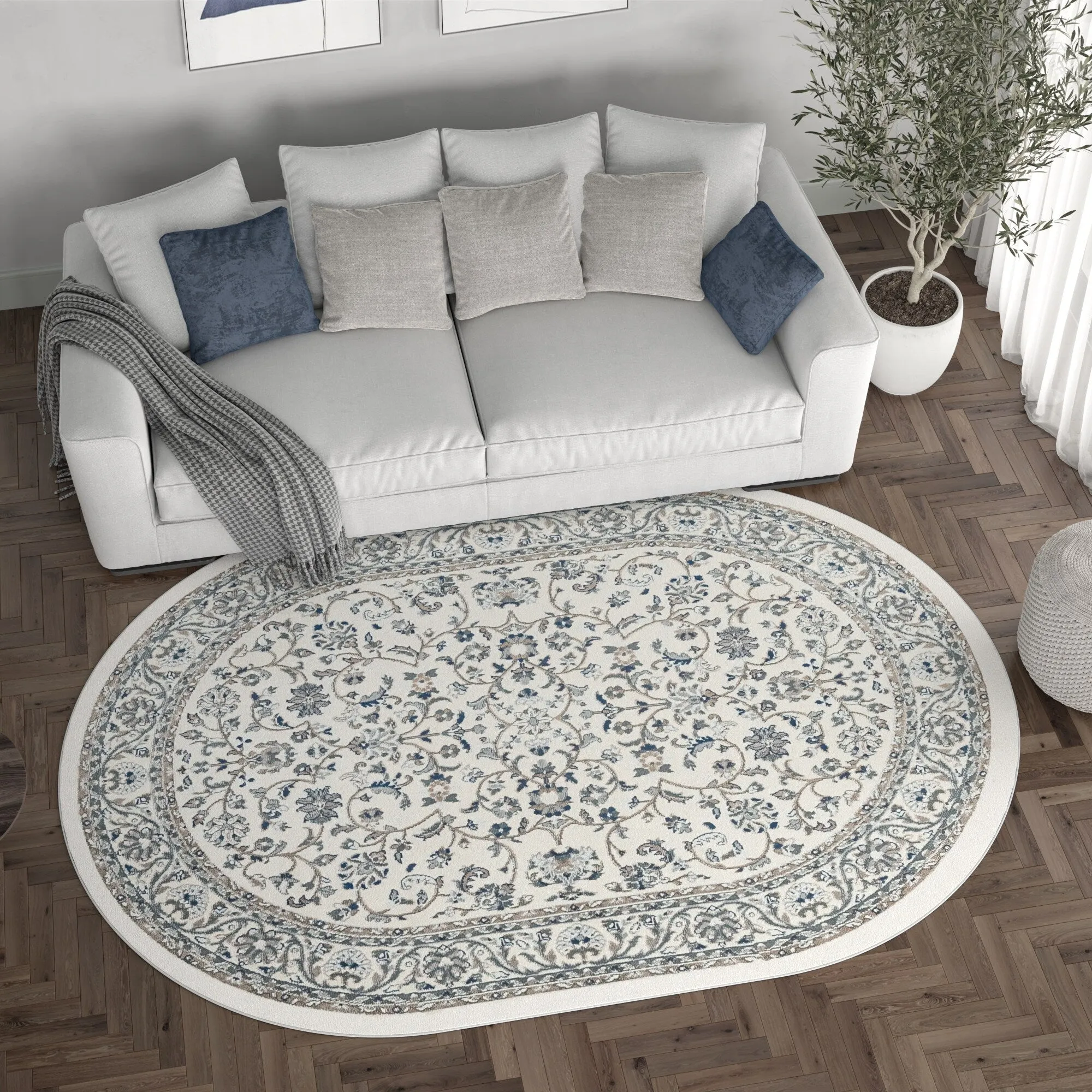Carrington Traditional Border Indoor Area Rug
