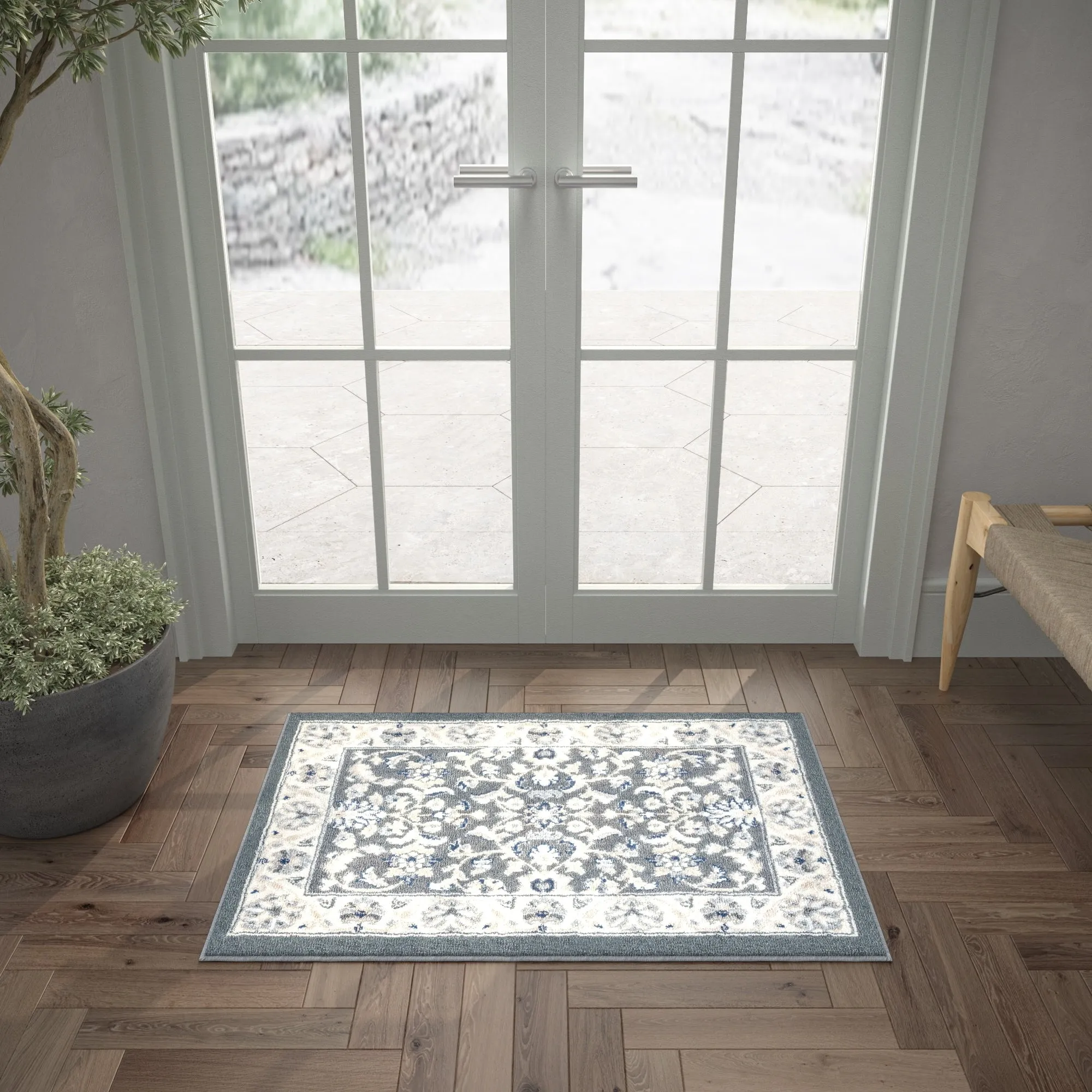 Carrington Traditional Border Indoor Area Rug