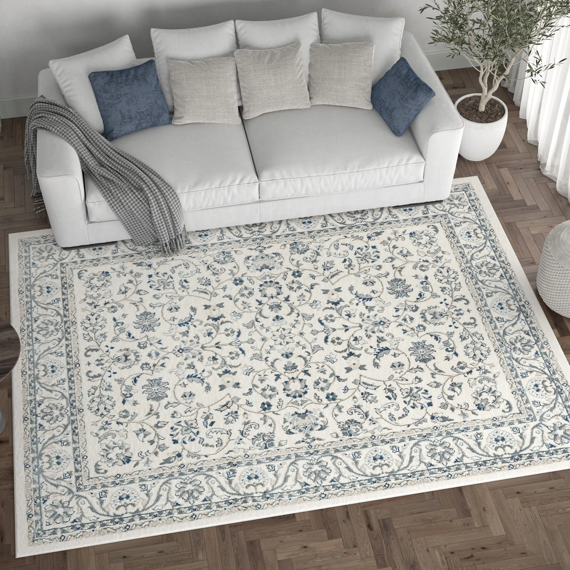 Carrington Traditional Border Indoor Area Rug