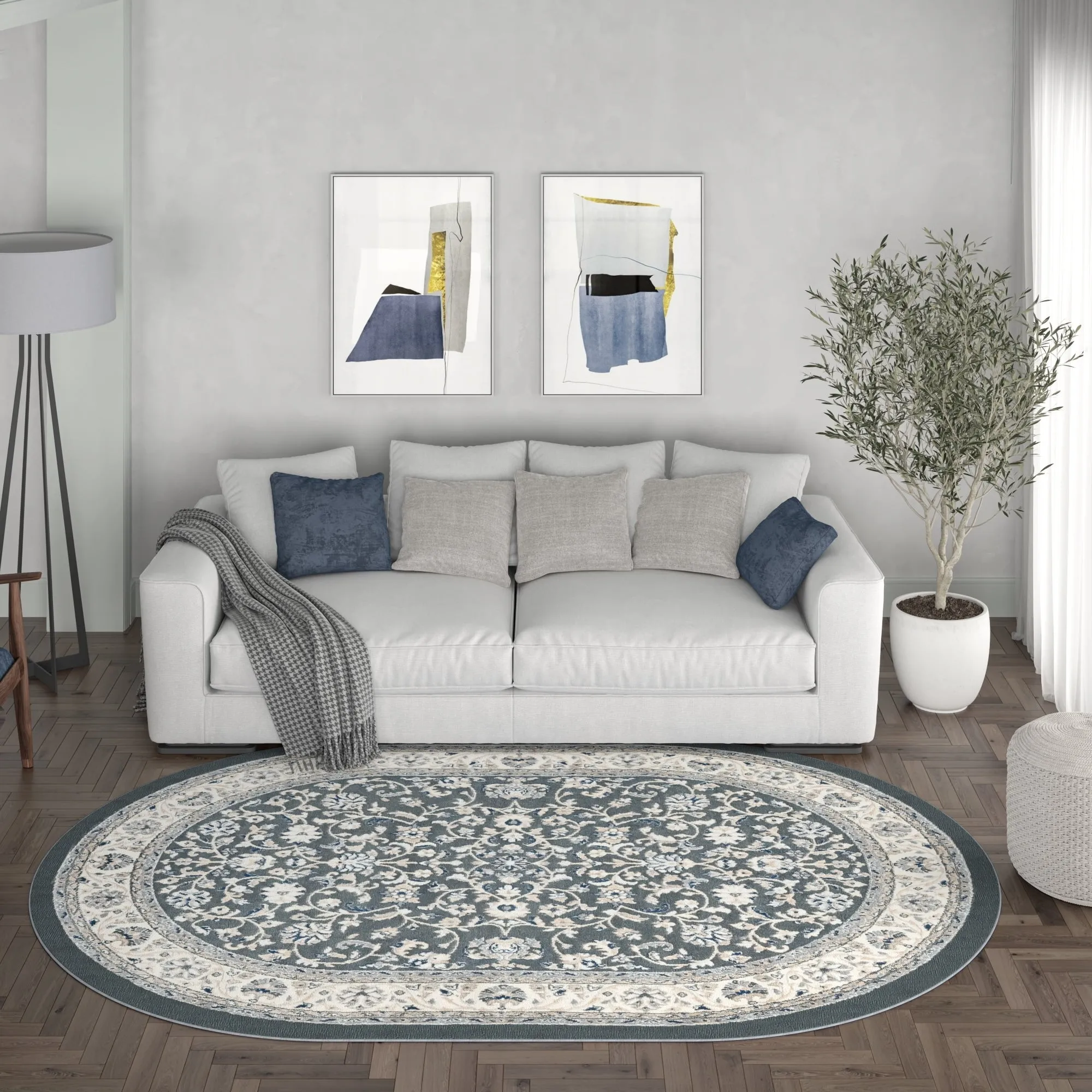 Carrington Traditional Border Indoor Area Rug