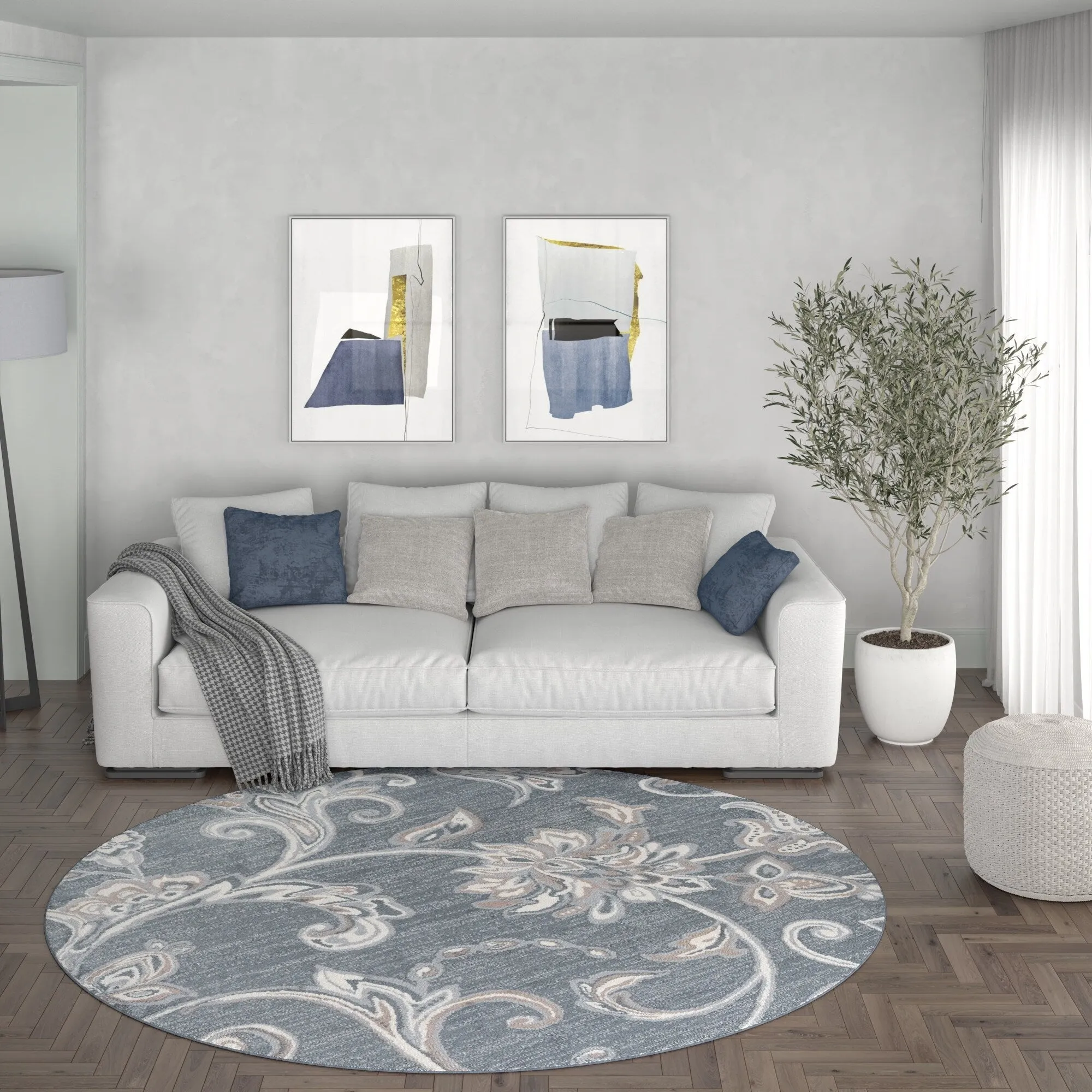 Carrington Transitional Floral & Botanical Indoor Area Rug