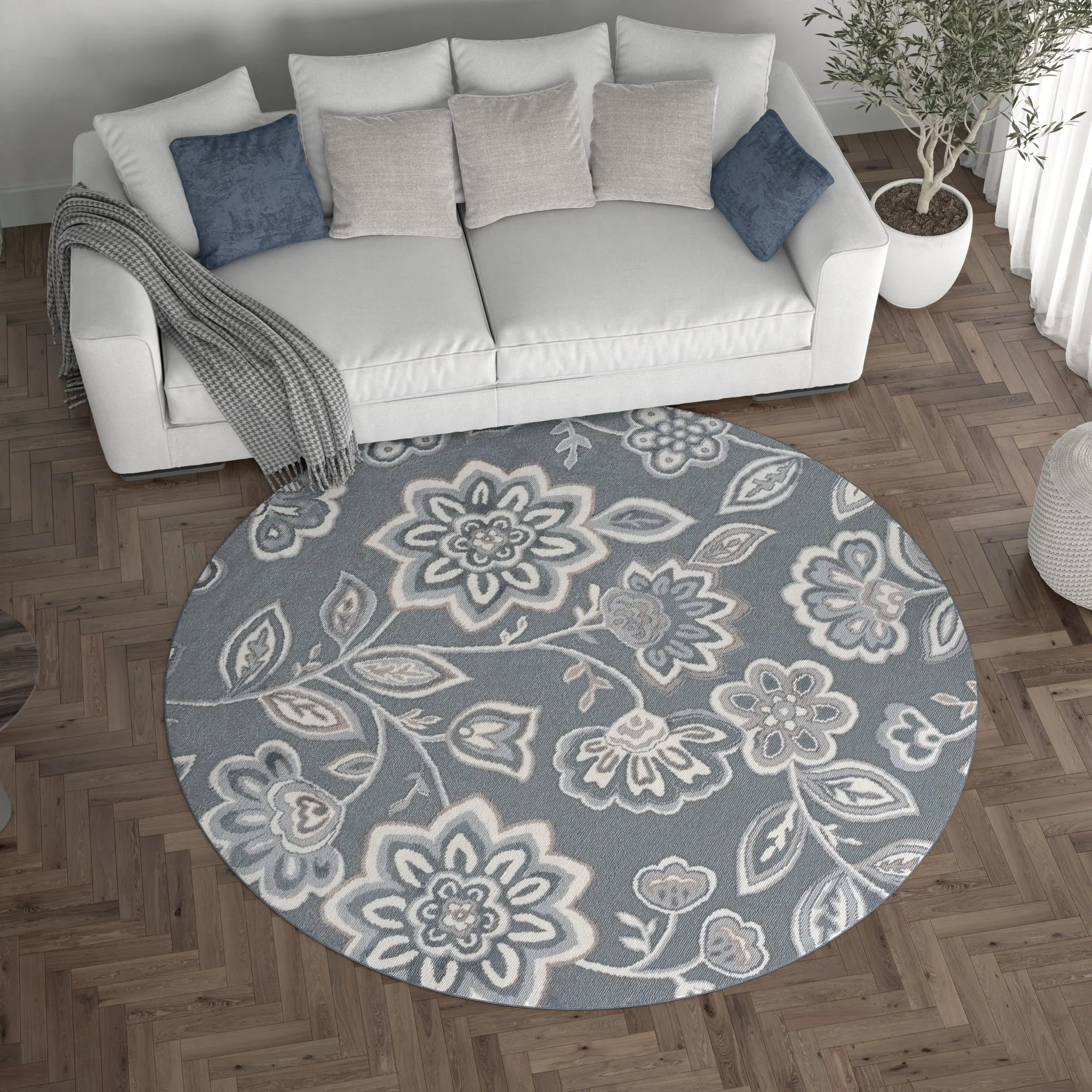 Carrington Transitional Floral & Botanical Indoor Area Rug
