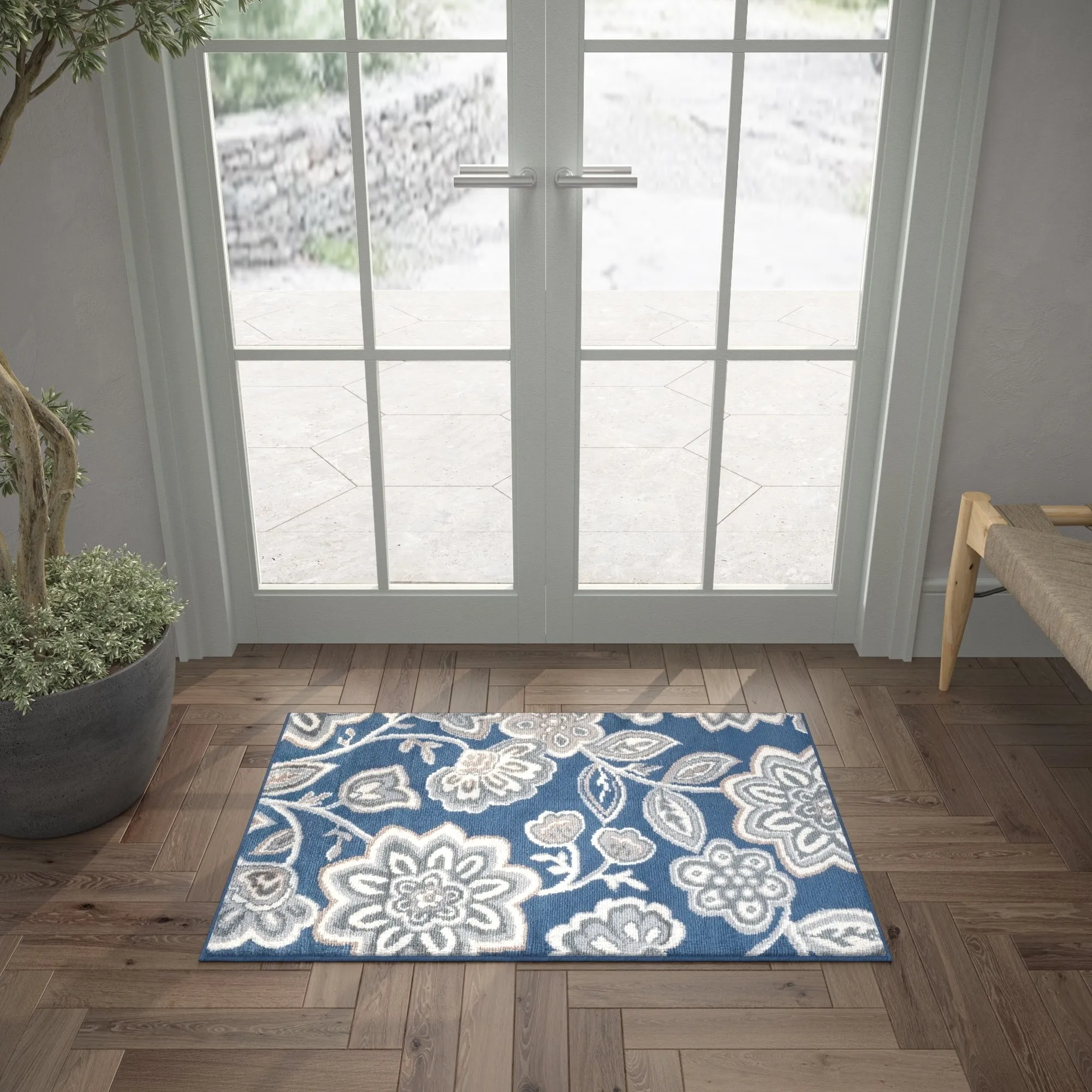 Carrington Transitional Floral & Botanical Indoor Area Rug