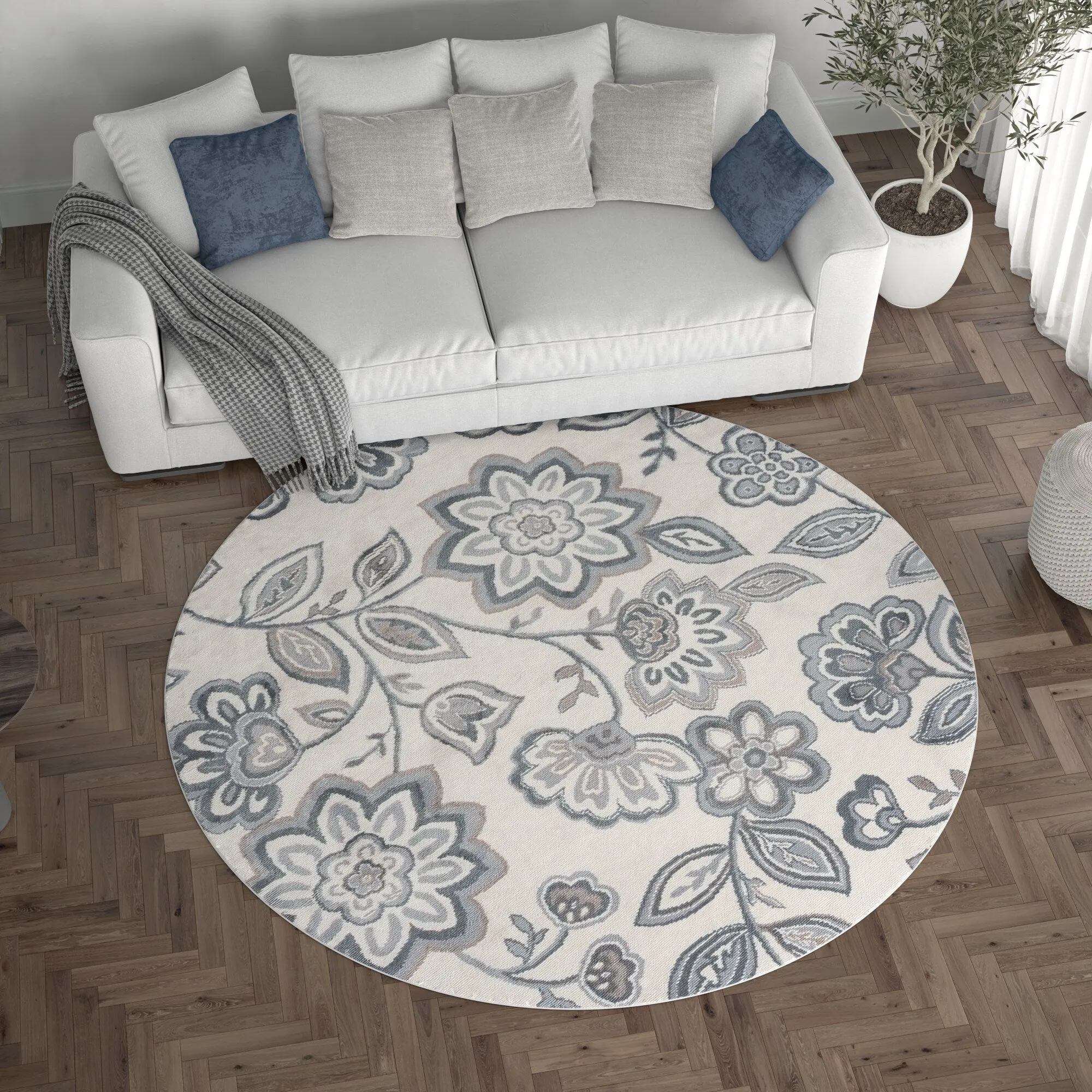 Carrington Transitional Floral & Botanical Indoor Area Rug