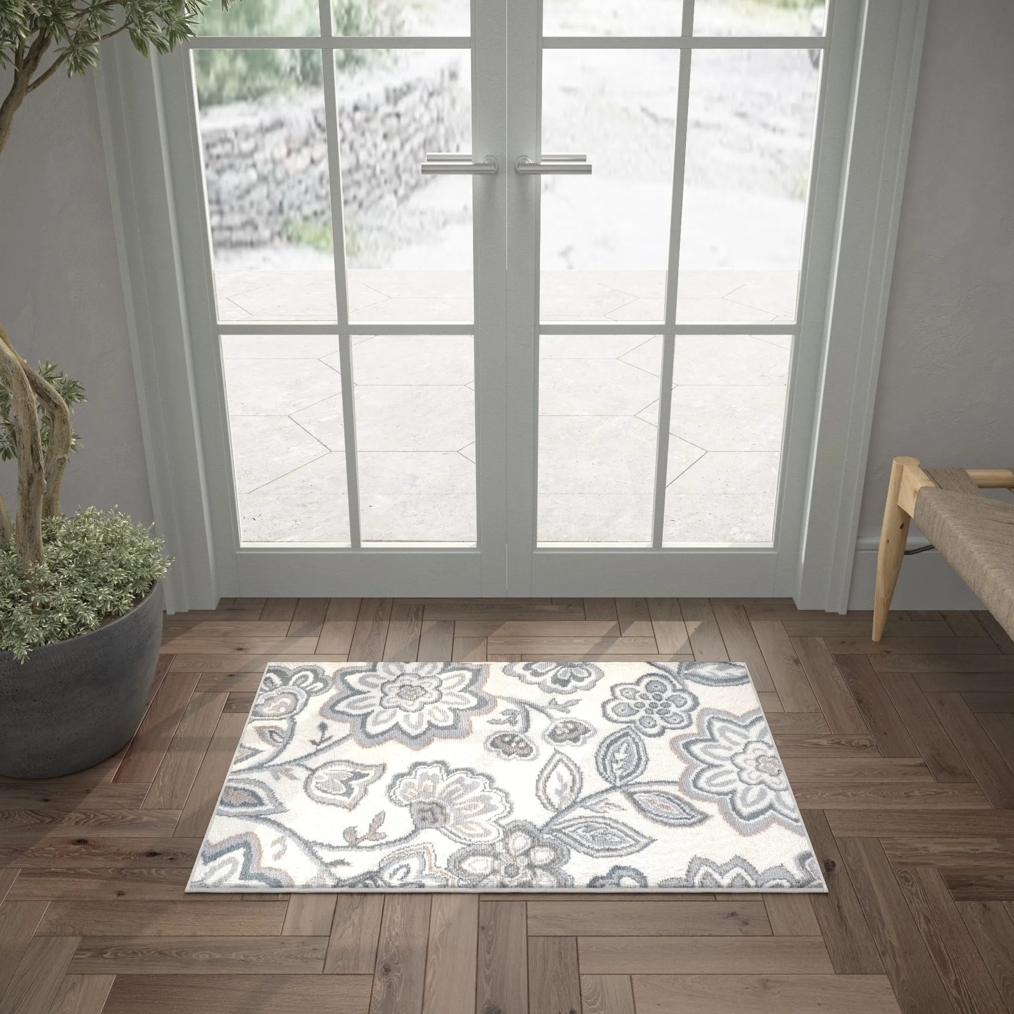 Carrington Transitional Floral & Botanical Indoor Area Rug