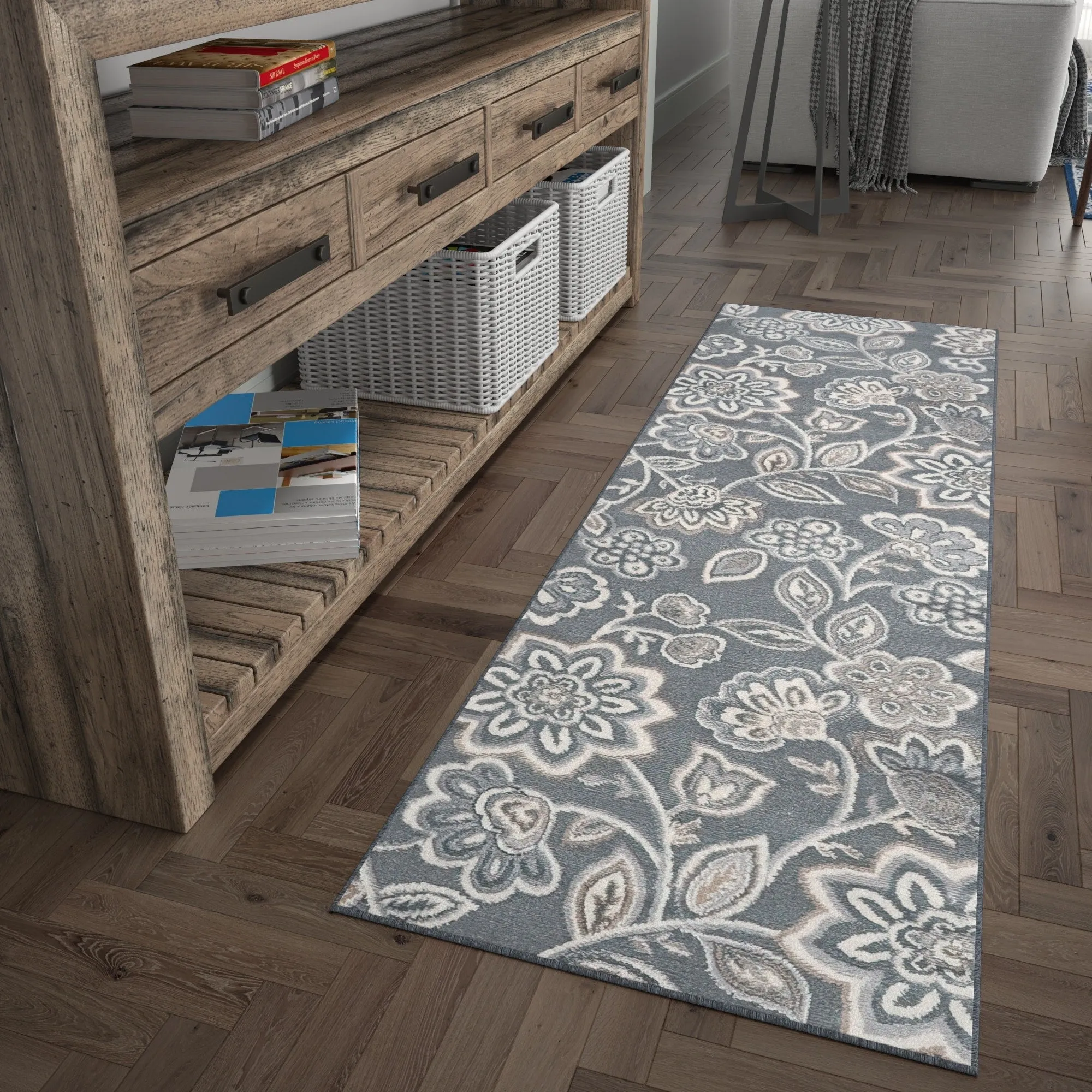 Carrington Transitional Floral & Botanical Indoor Area Rug