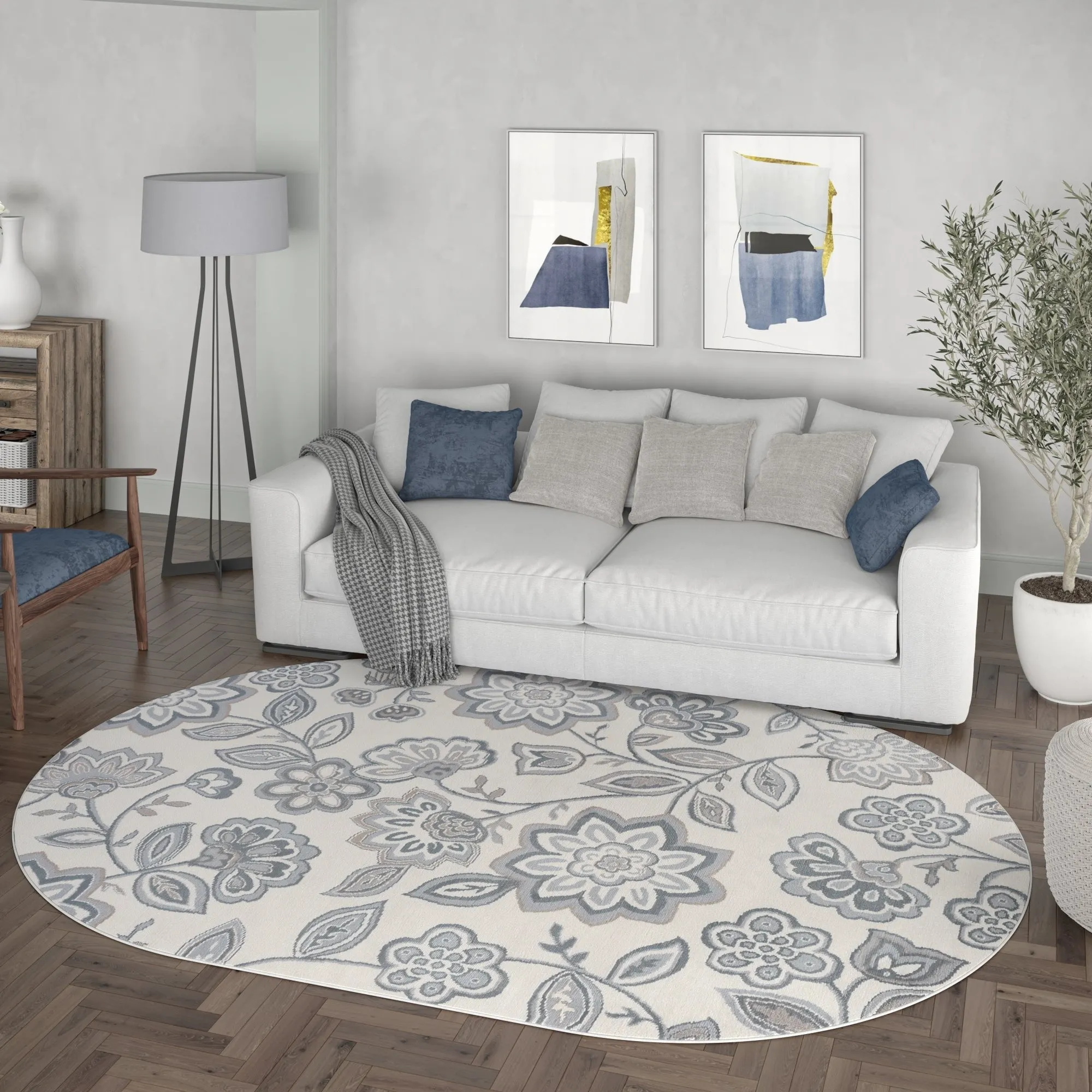 Carrington Transitional Floral & Botanical Indoor Area Rug