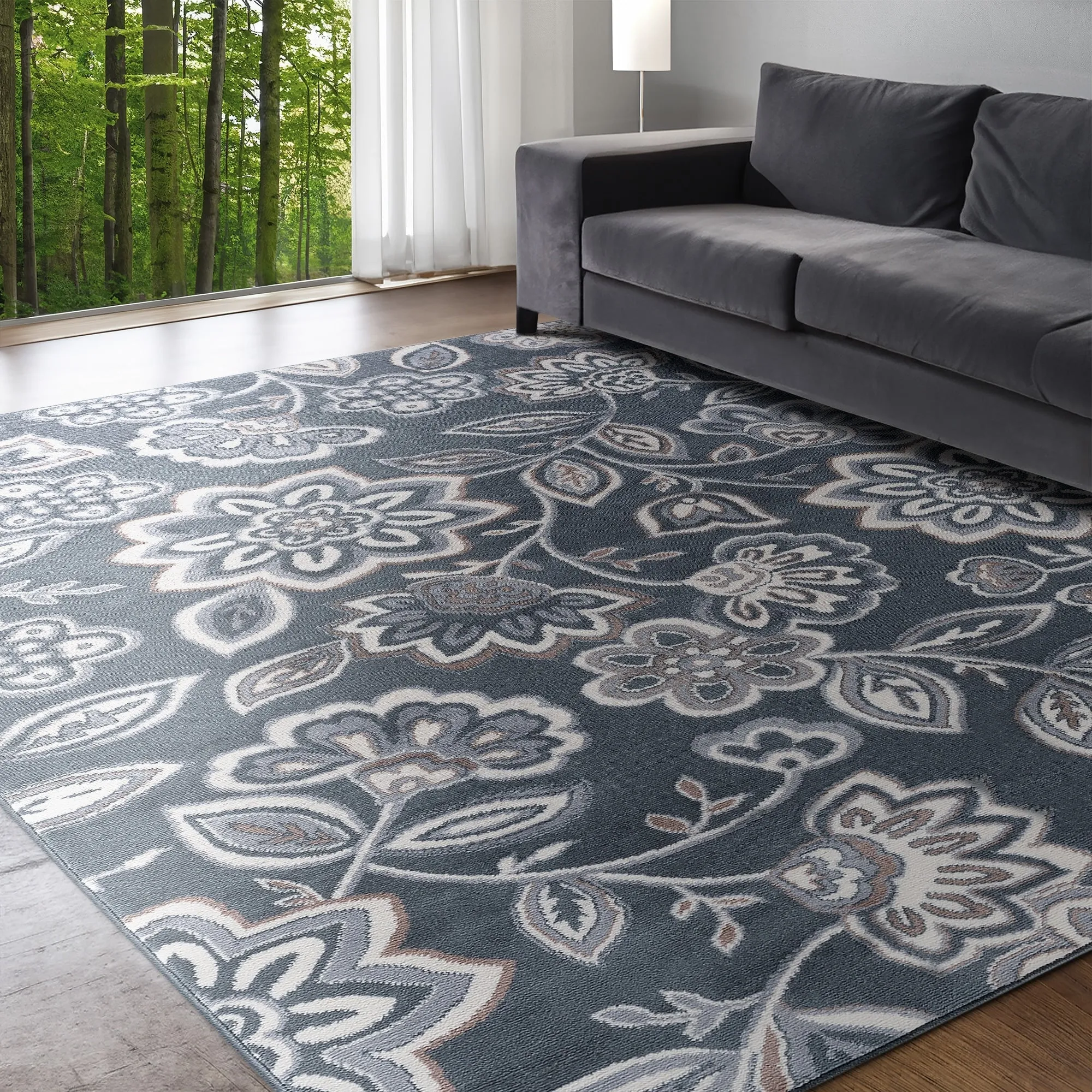 Carrington Transitional Floral & Botanical Indoor Area Rug