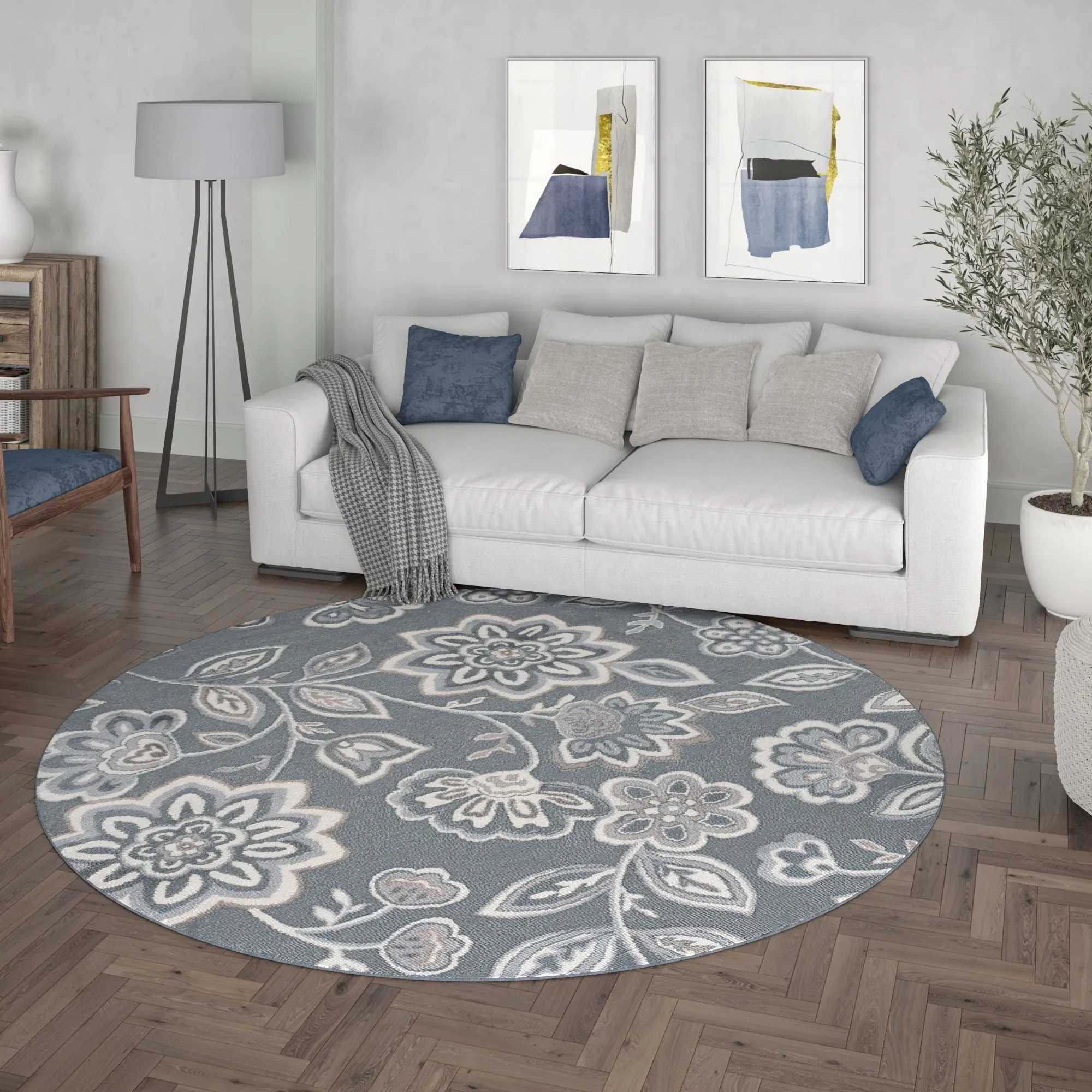 Carrington Transitional Floral & Botanical Indoor Area Rug