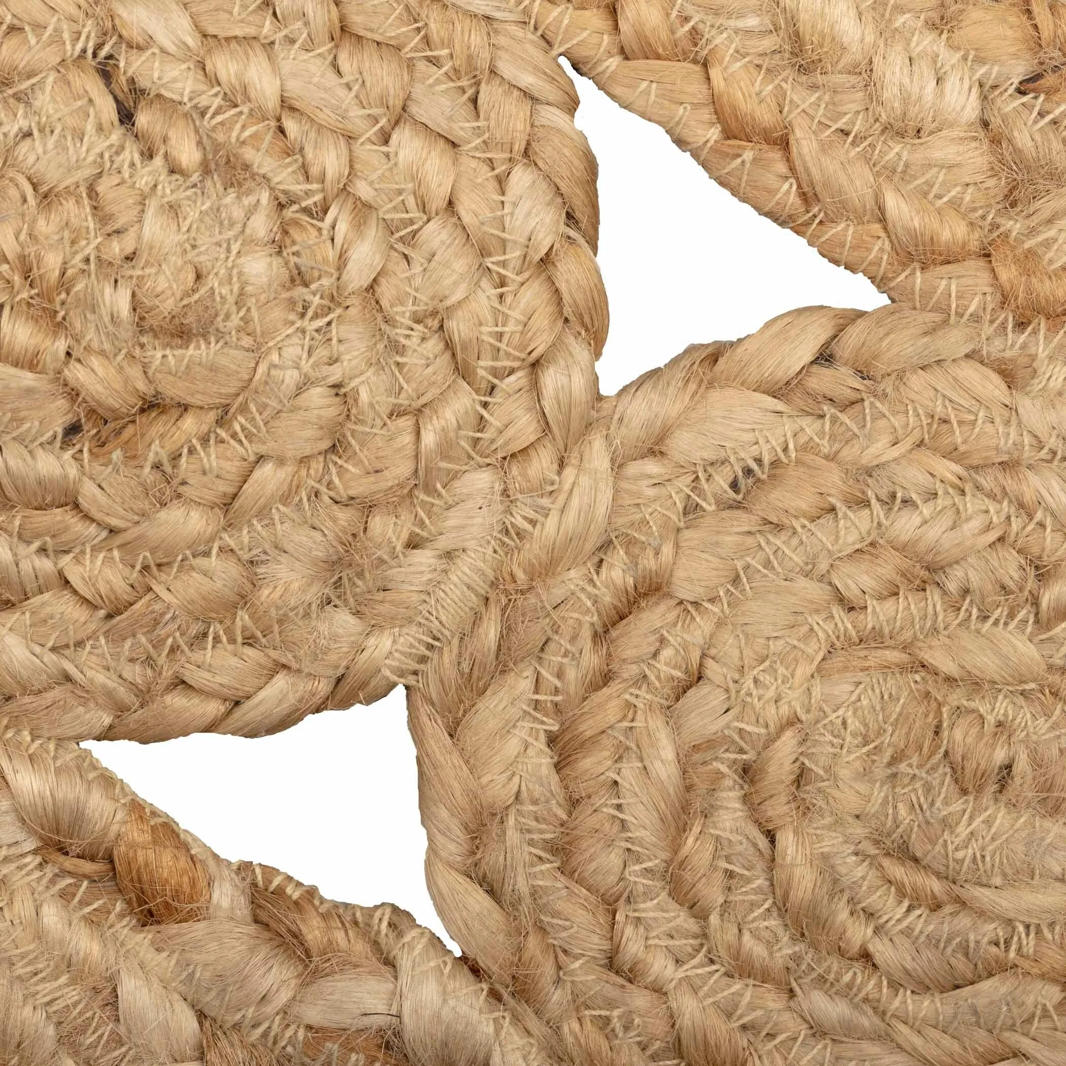 Celeste Jute Rug Half Circle 16.5x33 - 1'4.5 x 2'9 - 1'4.5 x 2'9