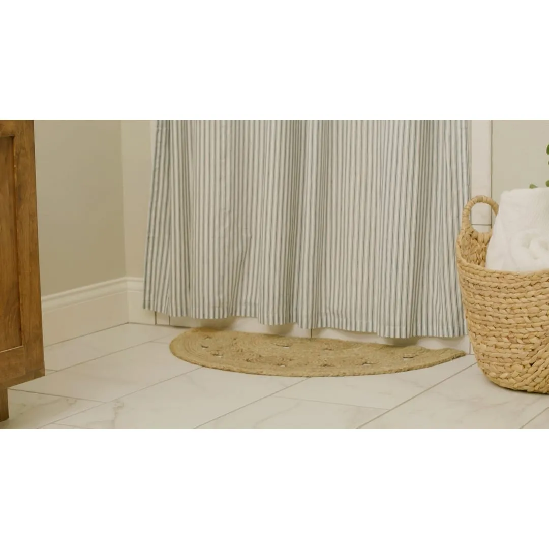 Celeste Jute Rug Half Circle 16.5x33 - 1'4.5 x 2'9 - 1'4.5 x 2'9